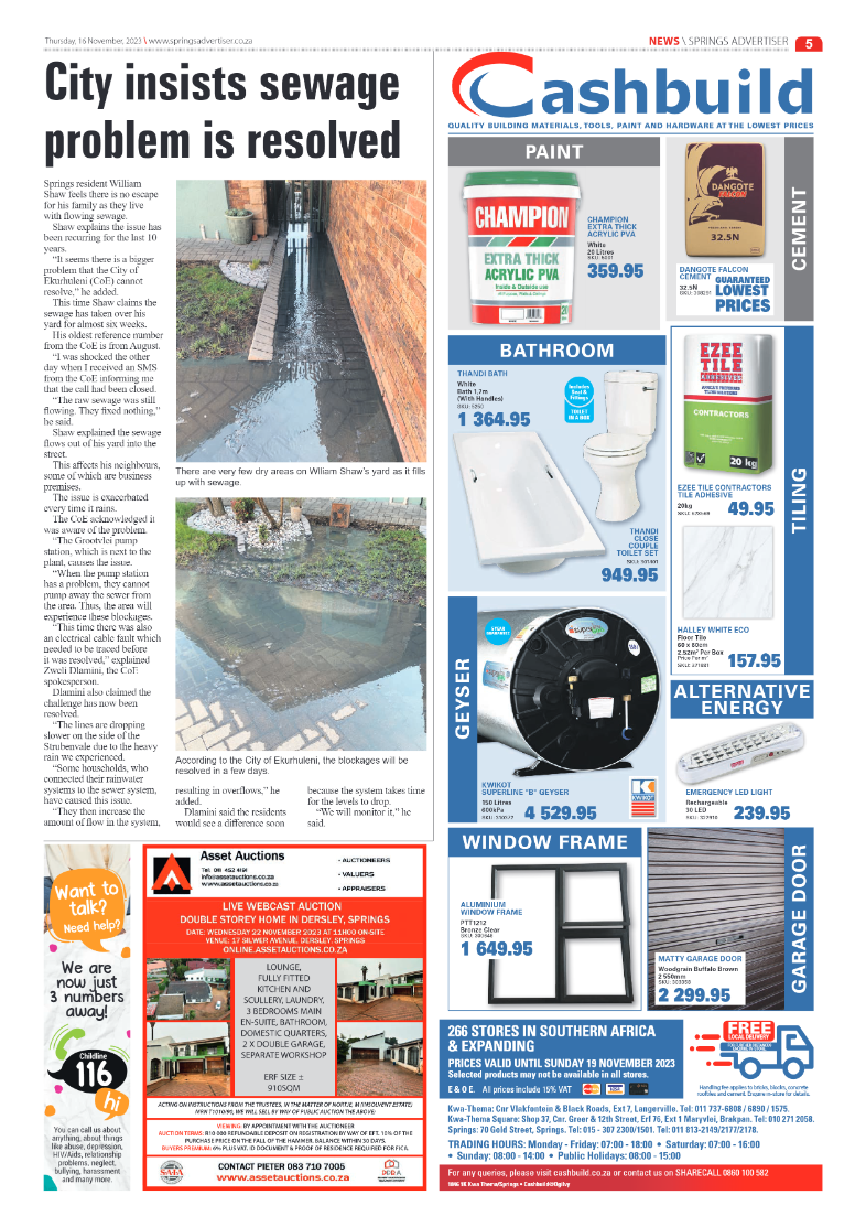 Springs Advertiser 16 November 2023 page 5