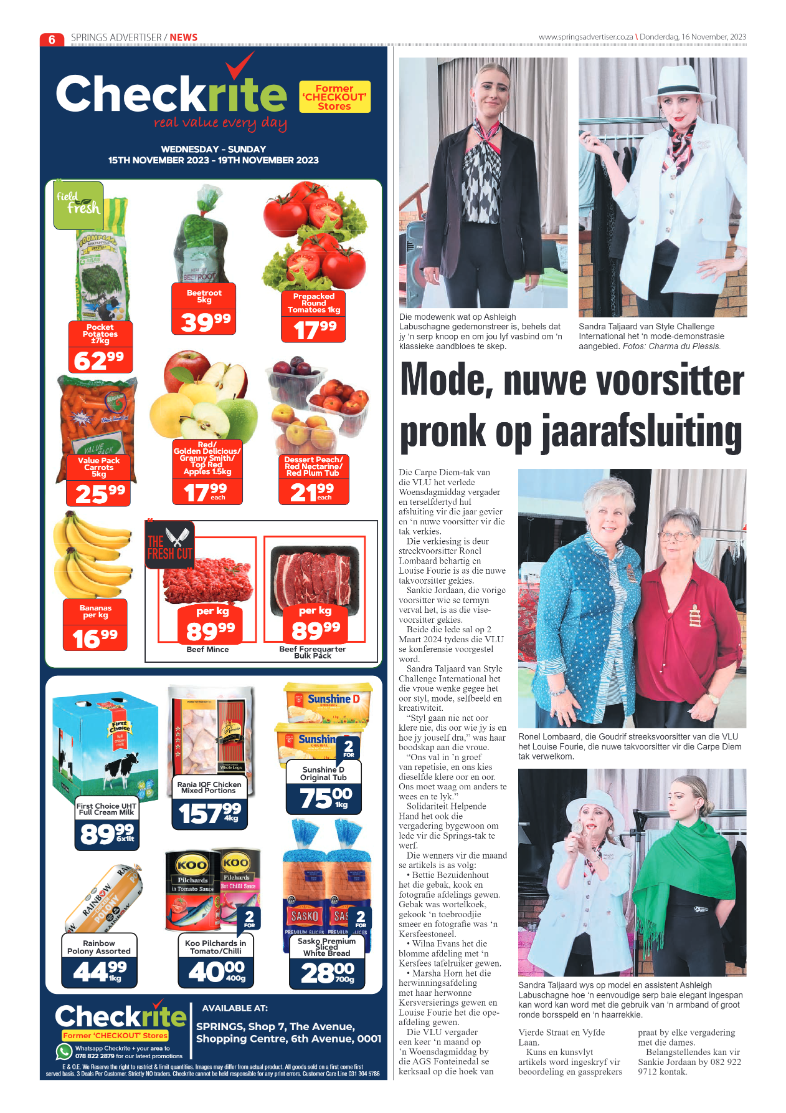 Springs Advertiser 16 November 2023 page 6