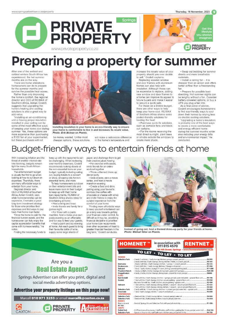 Springs Advertiser 16 November 2023 page 9