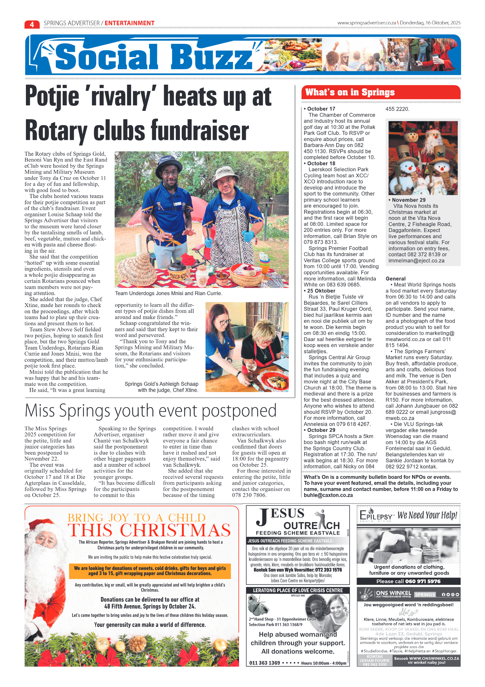 Springs Advertiser 16 October 2025 page 4