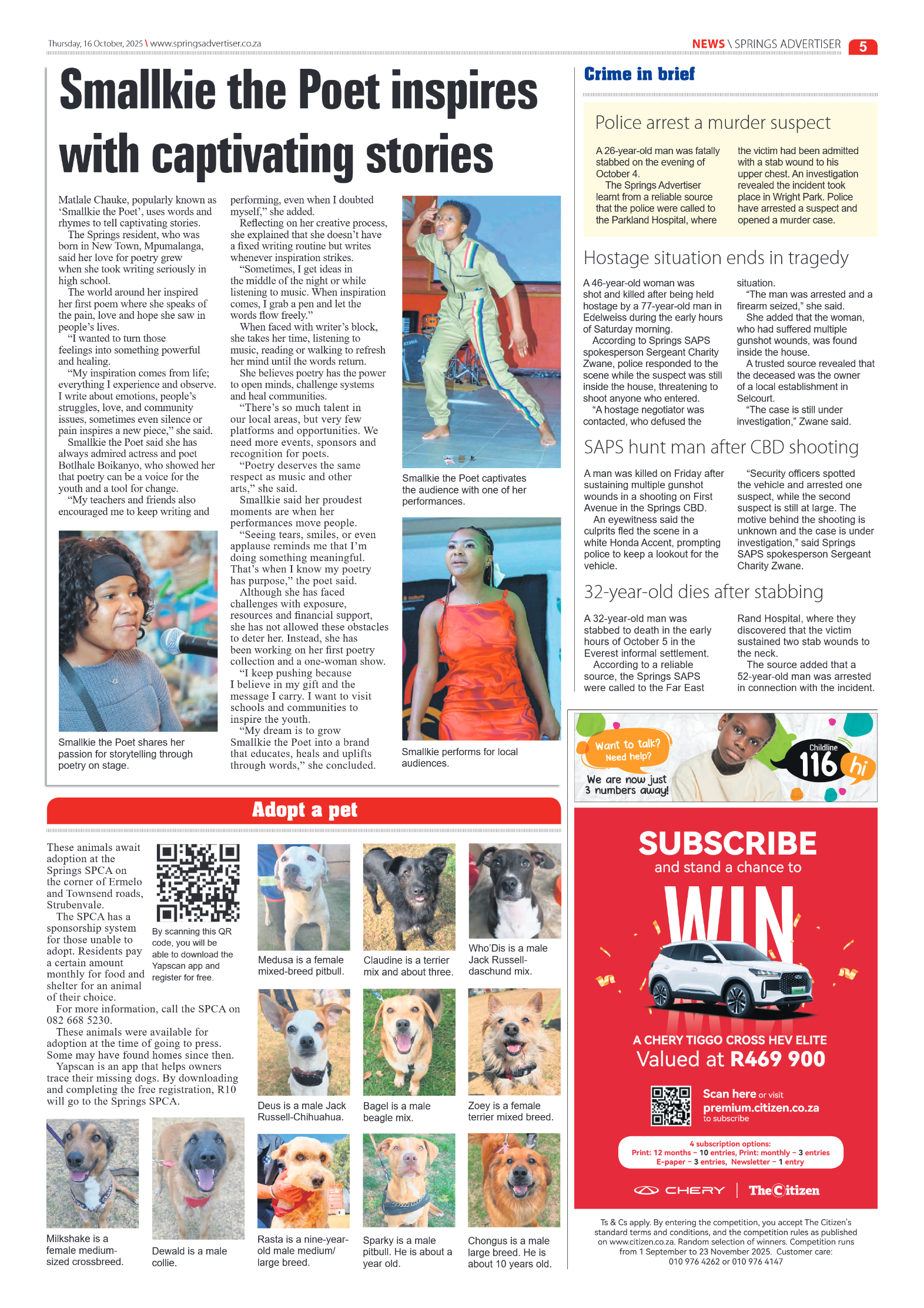 Springs Advertiser 16 October 2025 page 5