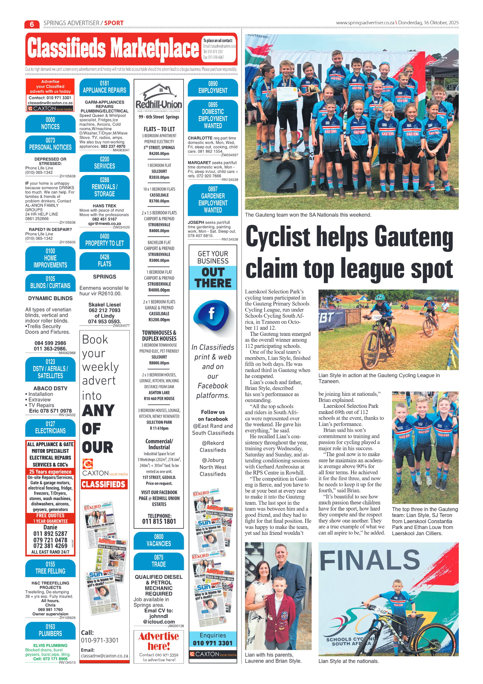 Springs Advertiser 16 October 2025 page 6