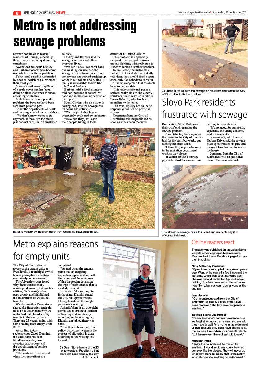 Springs Advertiser 16 September 2021 page 6