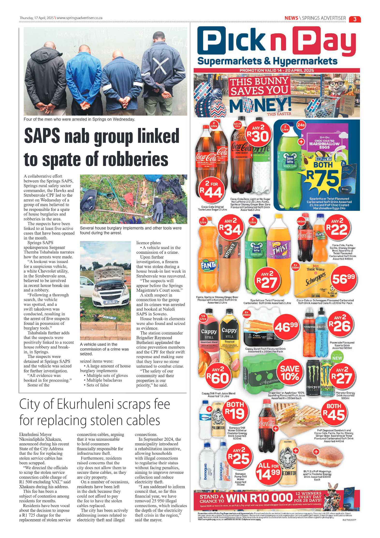 Springs Advertiser 17 Apil 2025 page 3
