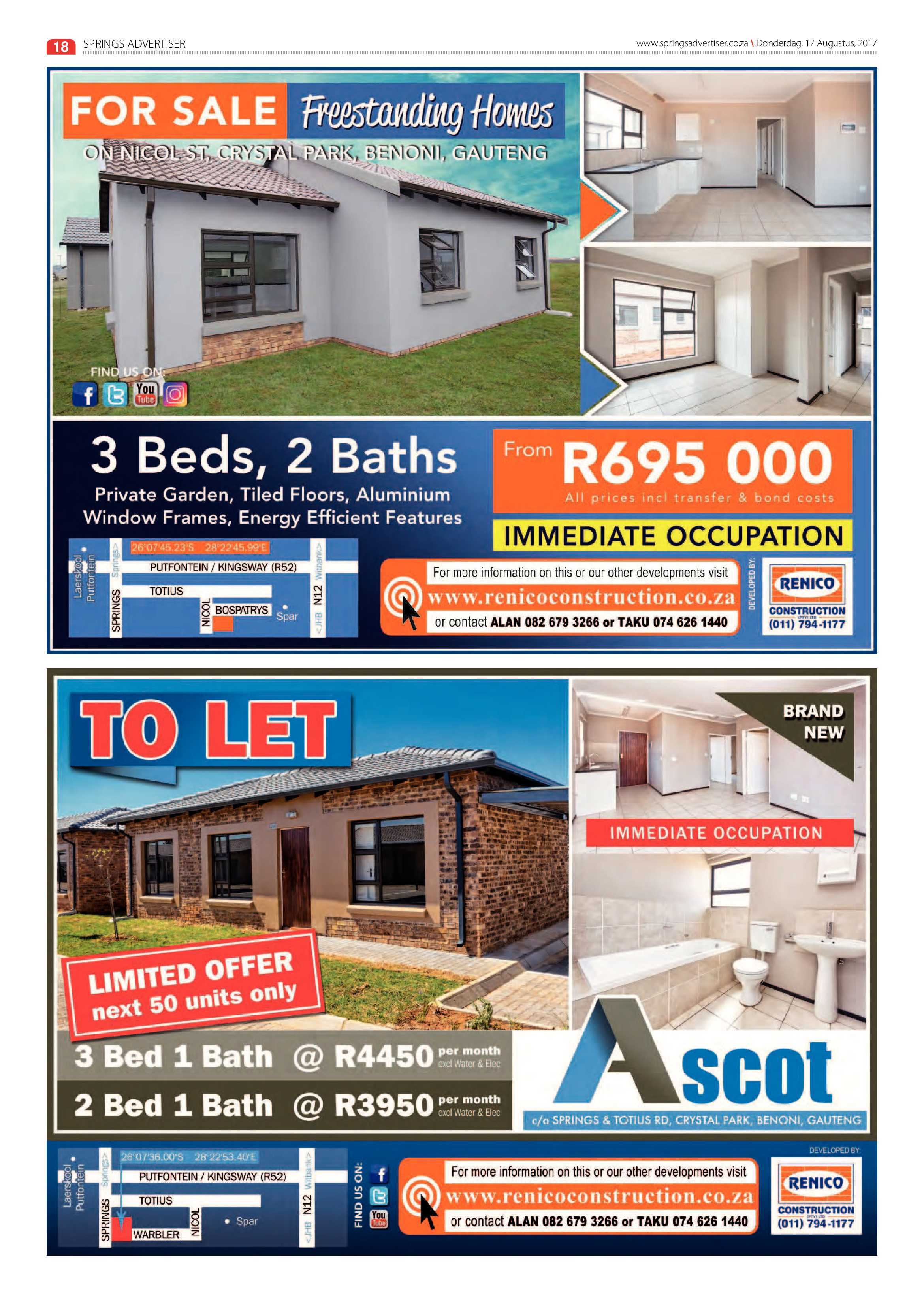 Springs Advertiser 17 August 2017 page 18