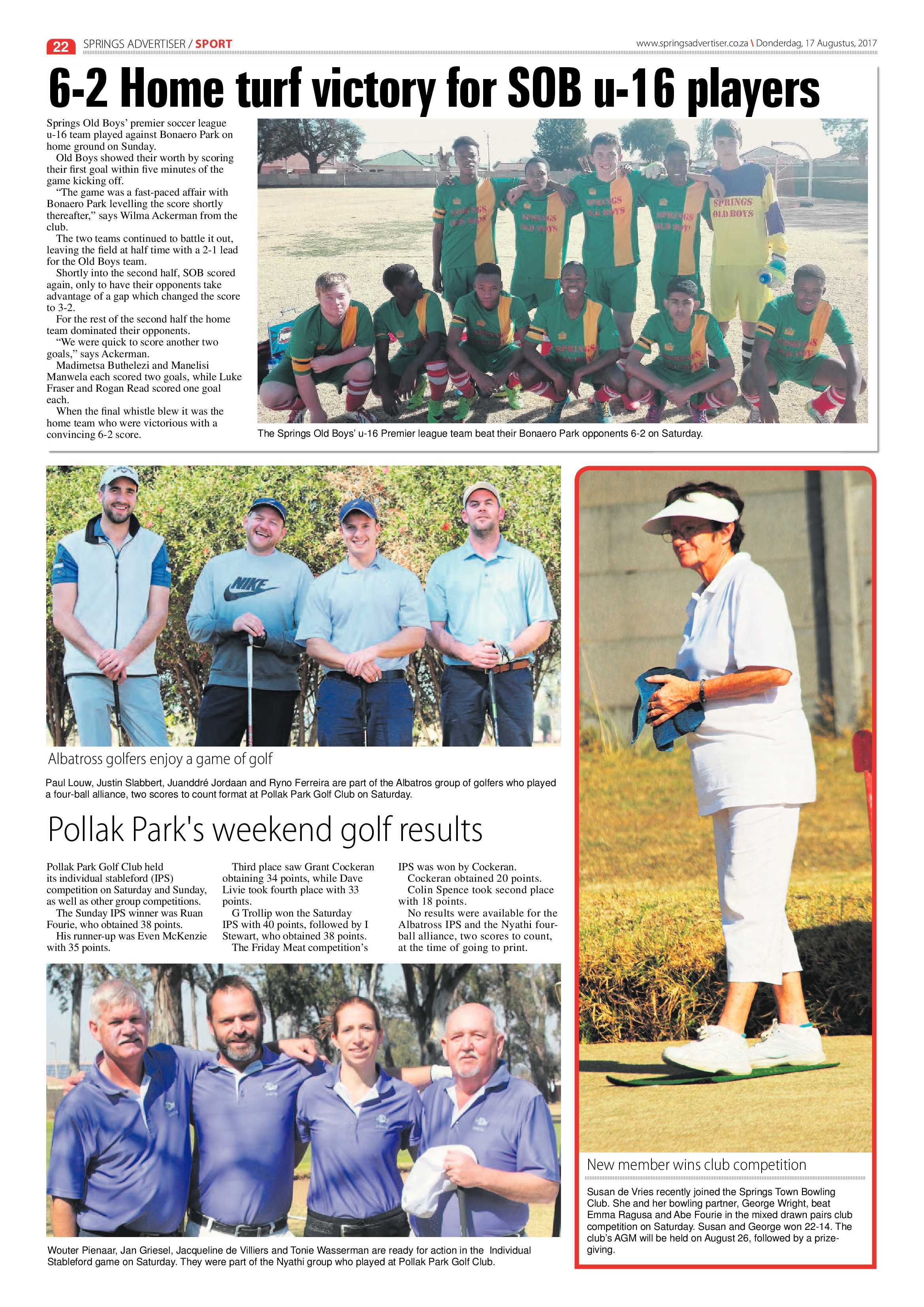 Springs Advertiser 17 August 2017 page 22