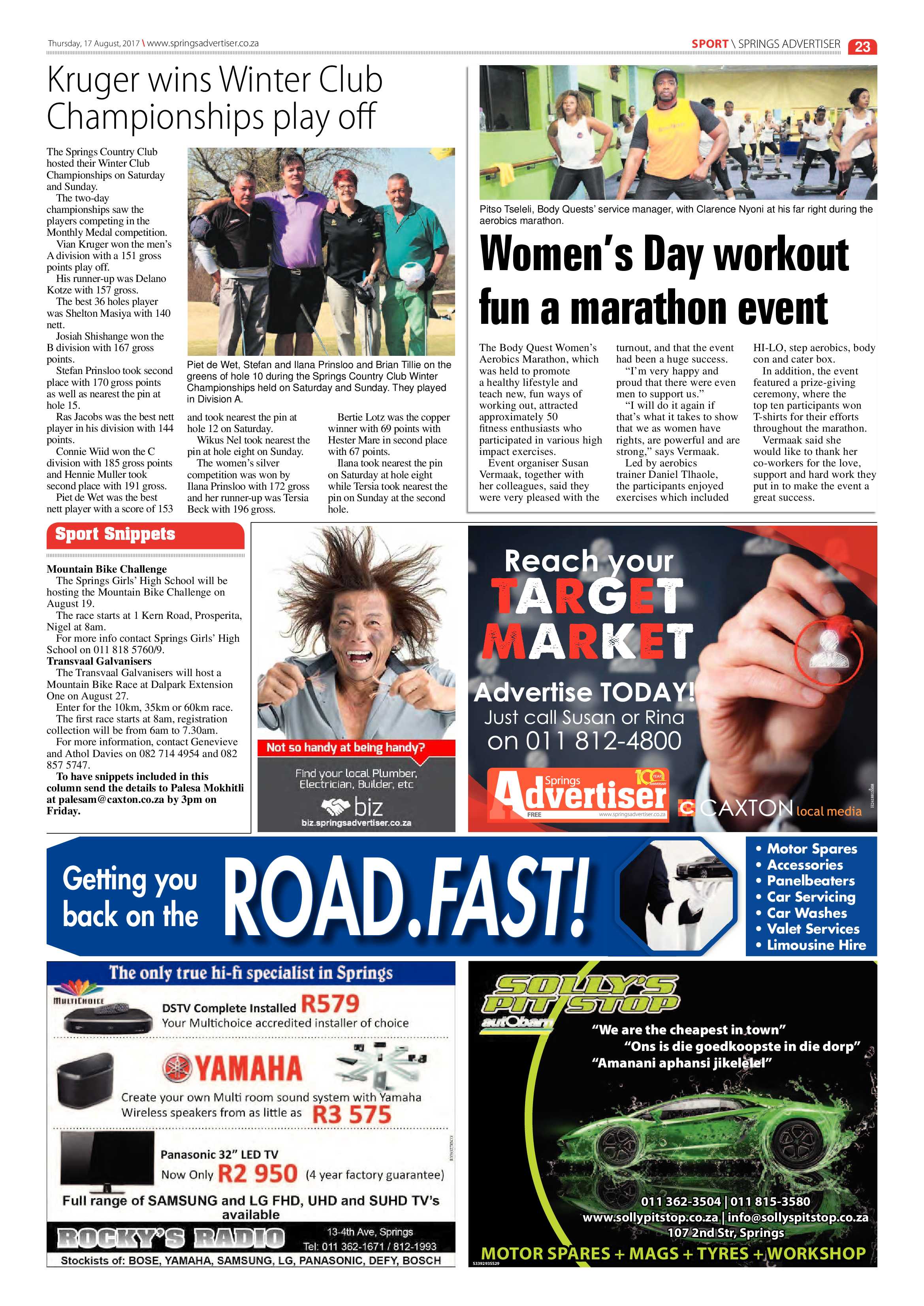 Springs Advertiser 17 August 2017 page 23