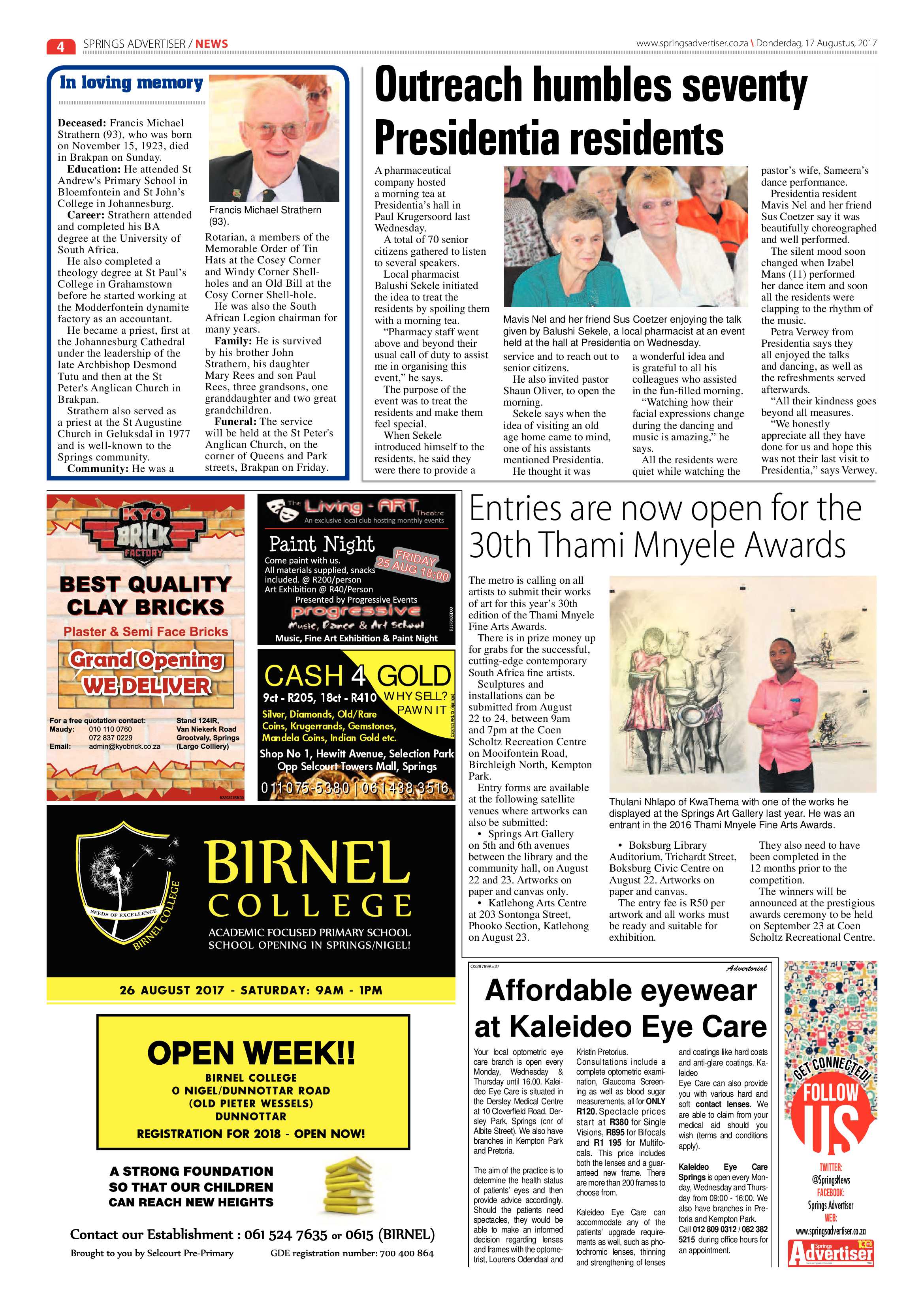 Springs Advertiser 17 August 2017 page 4