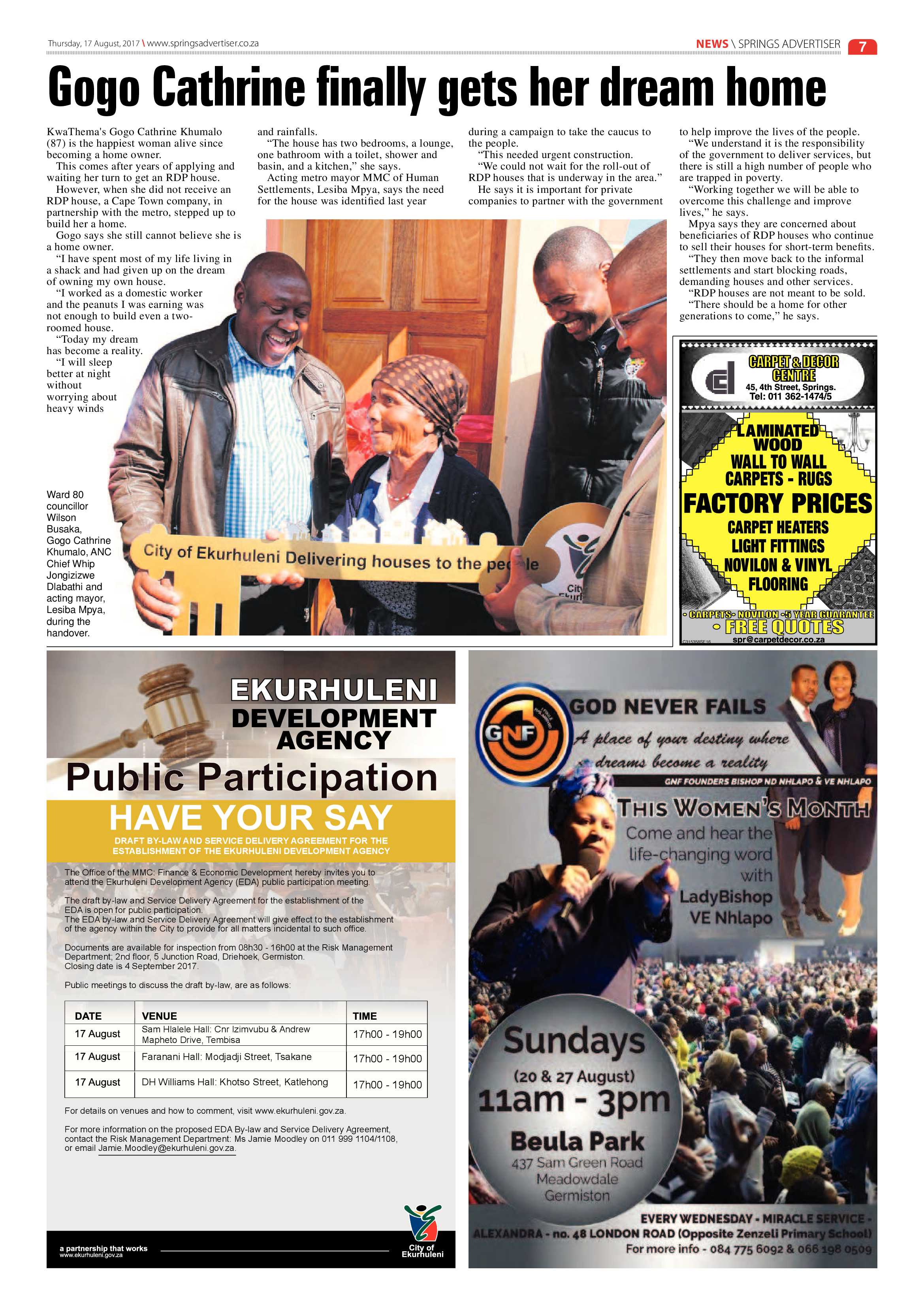 Springs Advertiser 17 August 2017 page 7