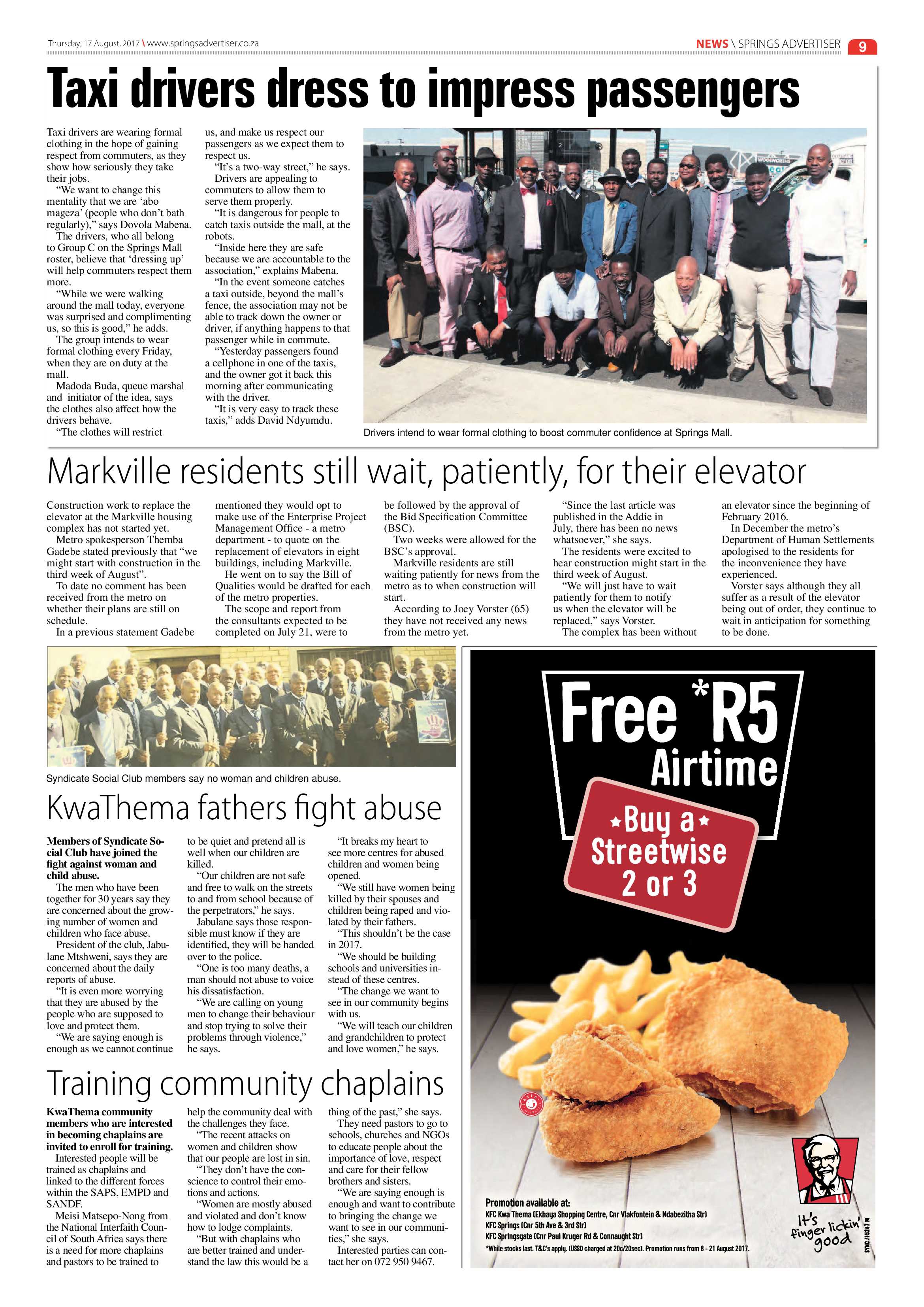 Springs Advertiser 17 August 2017 page 9