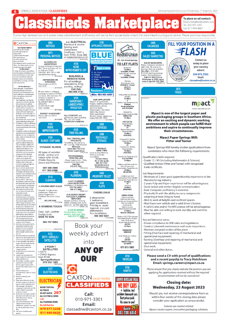 Springs Advertiser 17 August 2023 page 6
