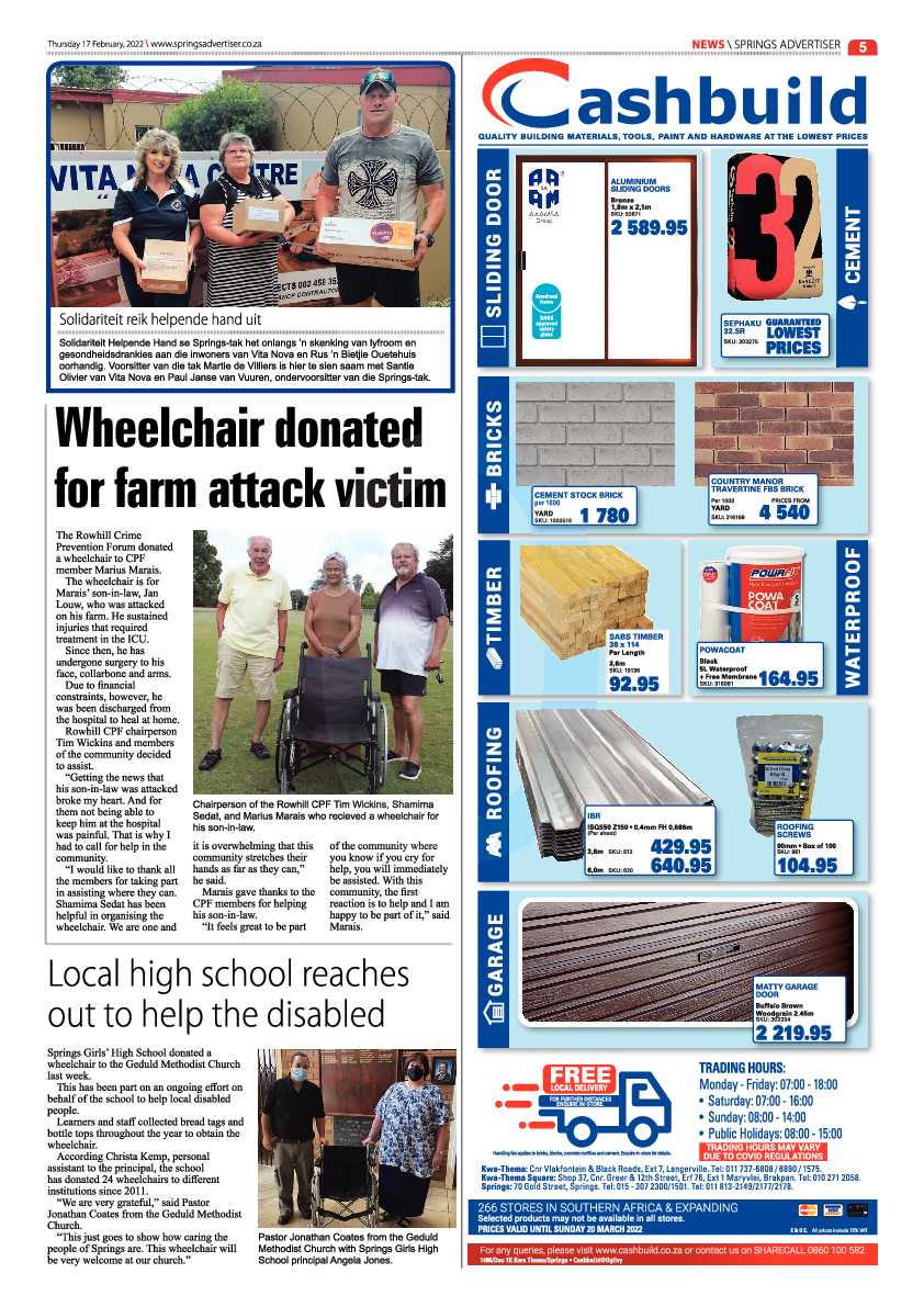 Springs Advertiser 17 February 2022 page 5