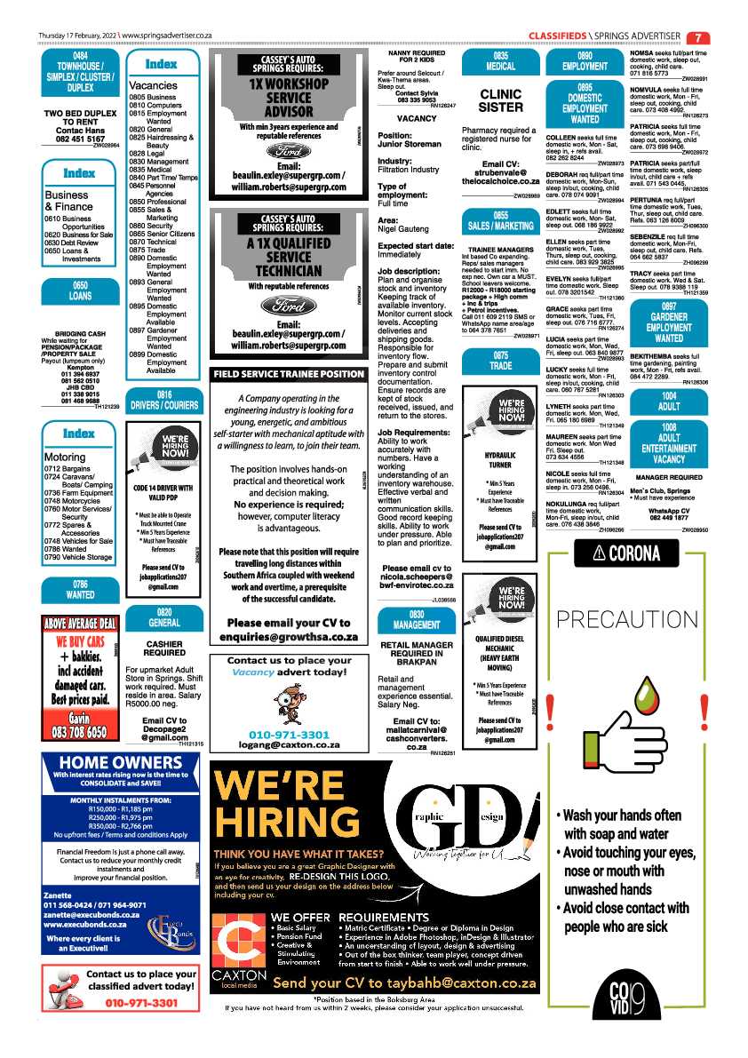 Springs Advertiser 17 February 2022 page 7