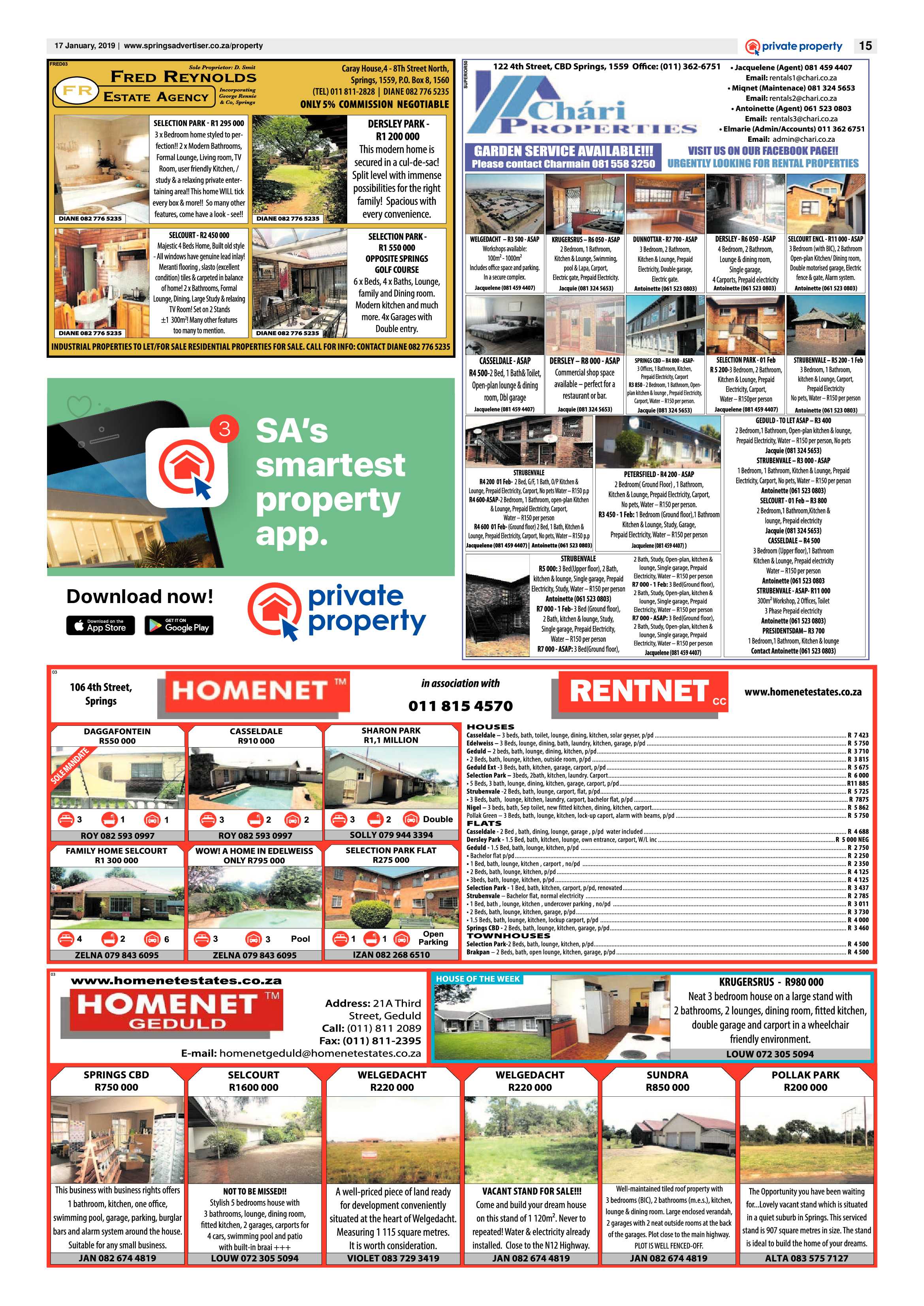 Springs Advertiser 17 January 2019 page 15