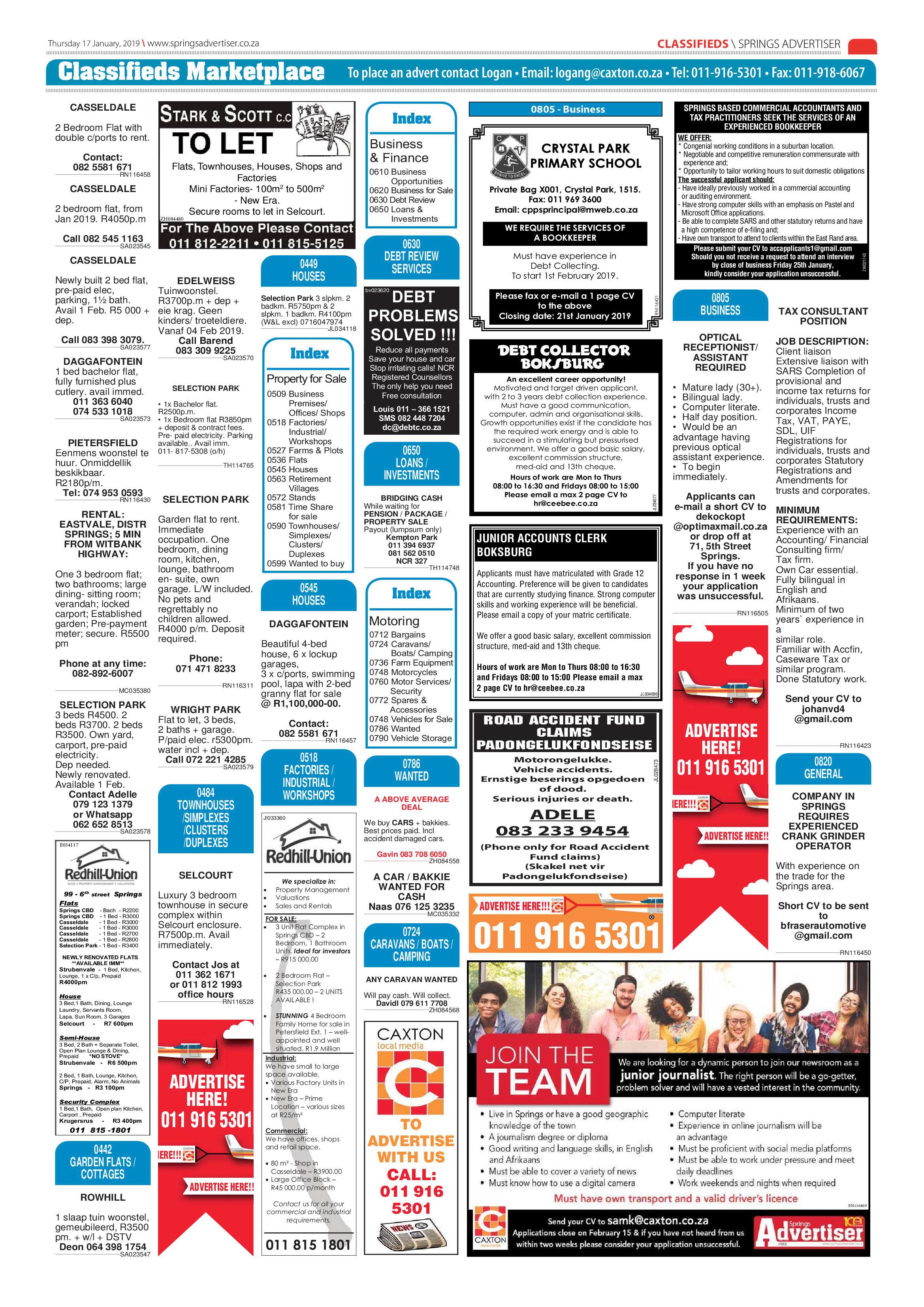Springs Advertiser 17 January 2019 page 17