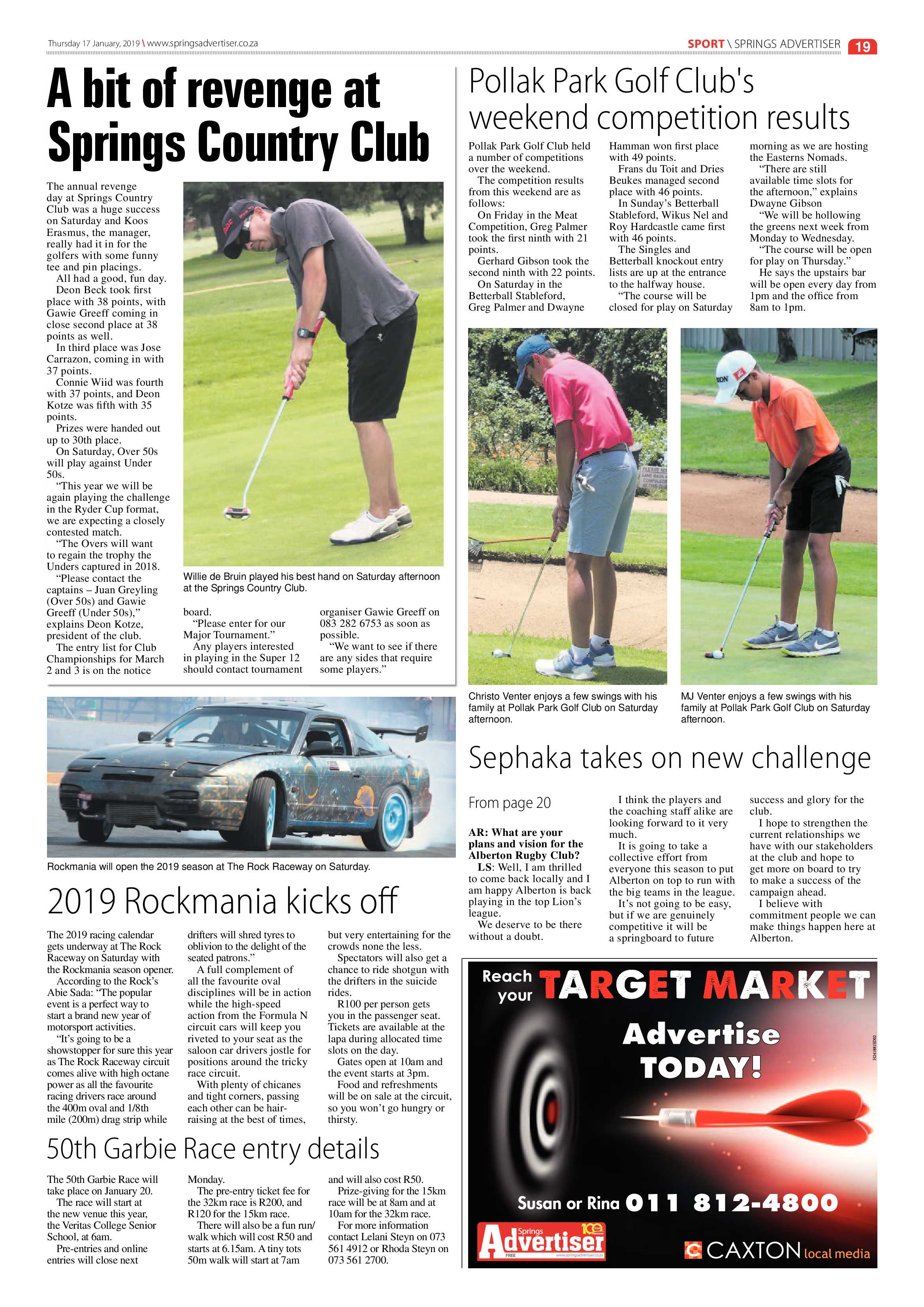 Springs Advertiser 17 January 2019 page 19