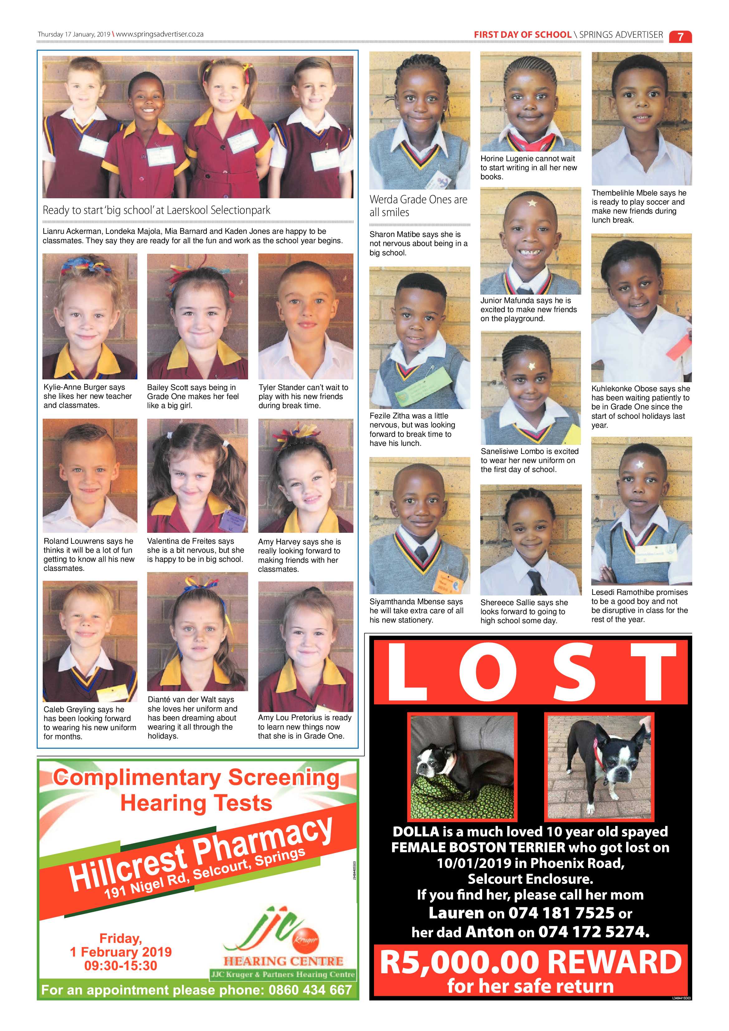 Springs Advertiser 17 January 2019 page 7