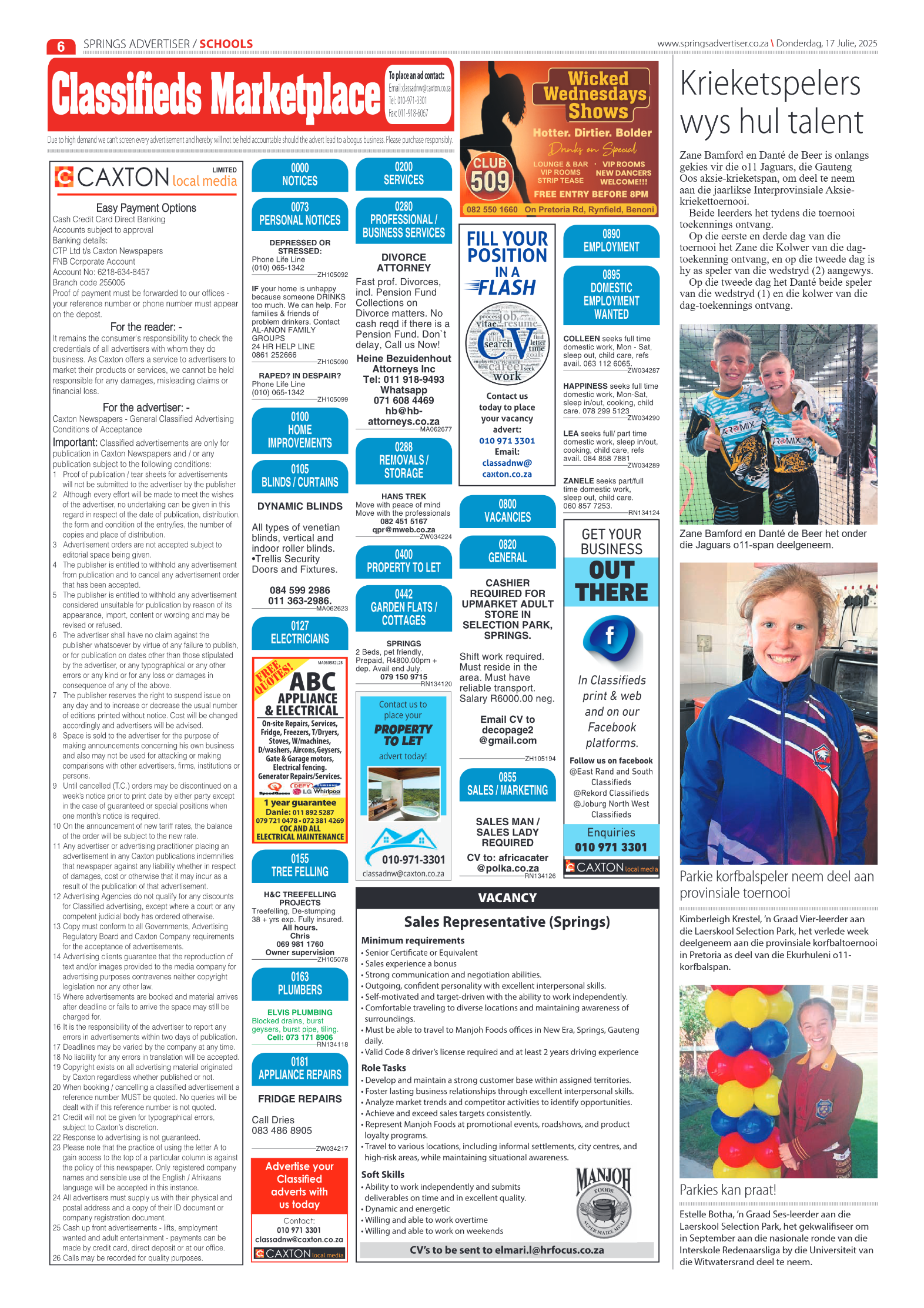 Springs Advertiser 17 July 2025 page 6