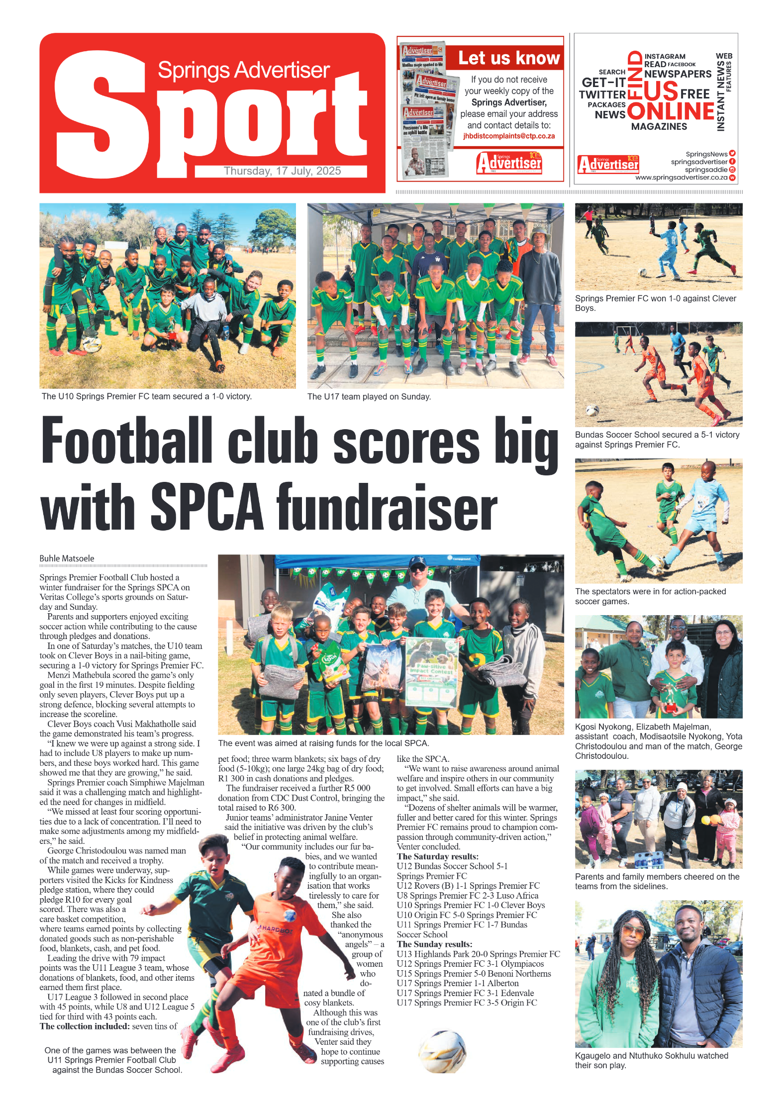 Springs Advertiser 17 July 2025 page 8