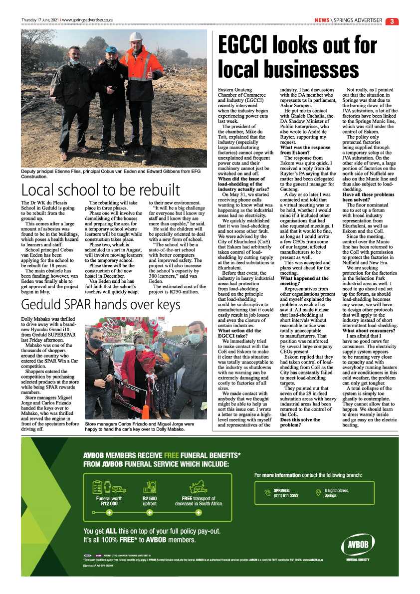 Springs Advertiser 17 June 2021 page 3