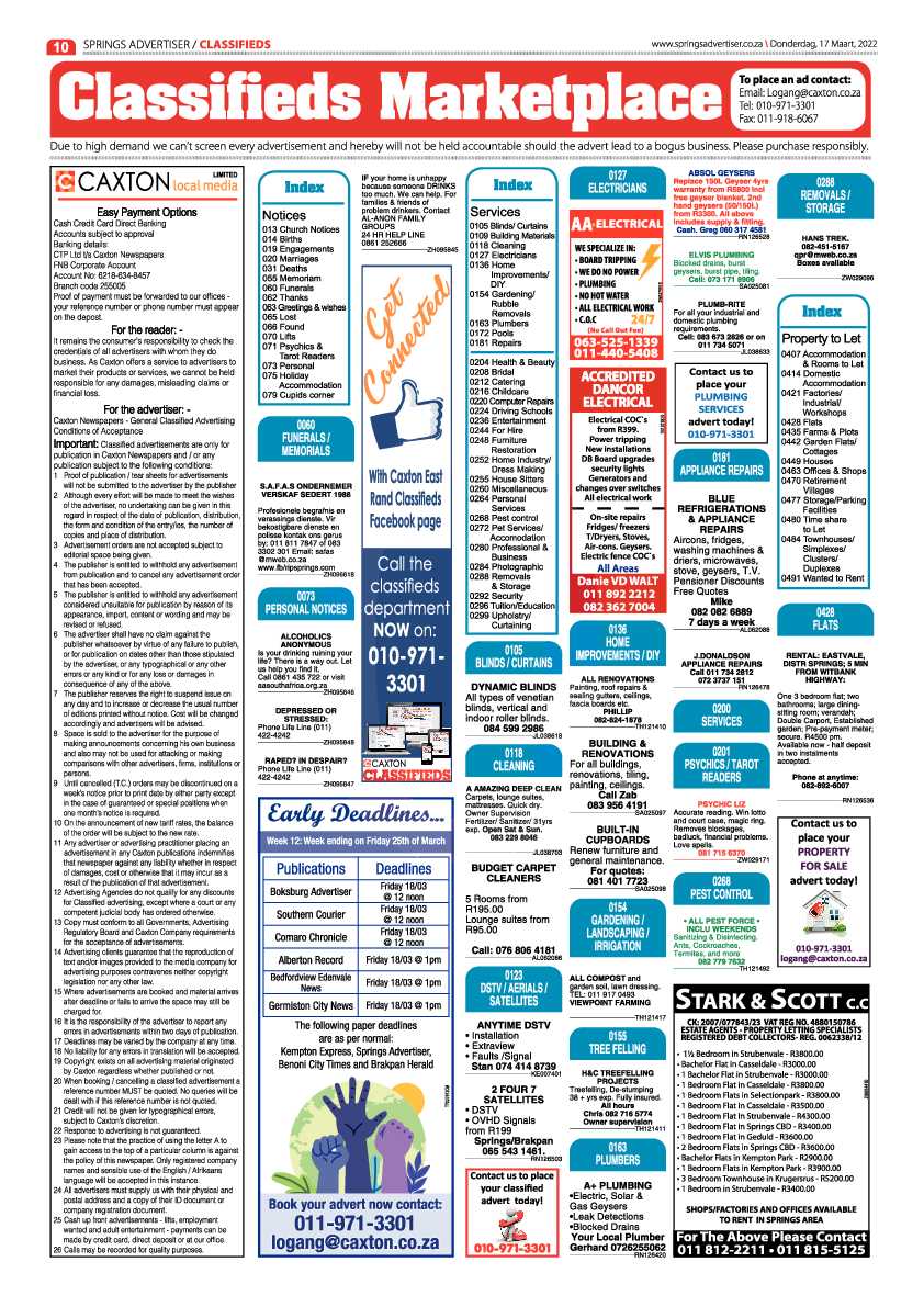 Springs Advertiser 17 March 2022 page 10