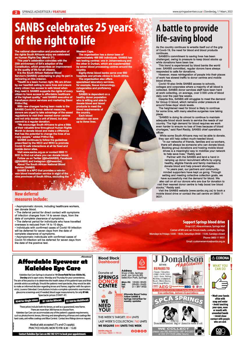 Springs Advertiser 17 March 2022 page 2