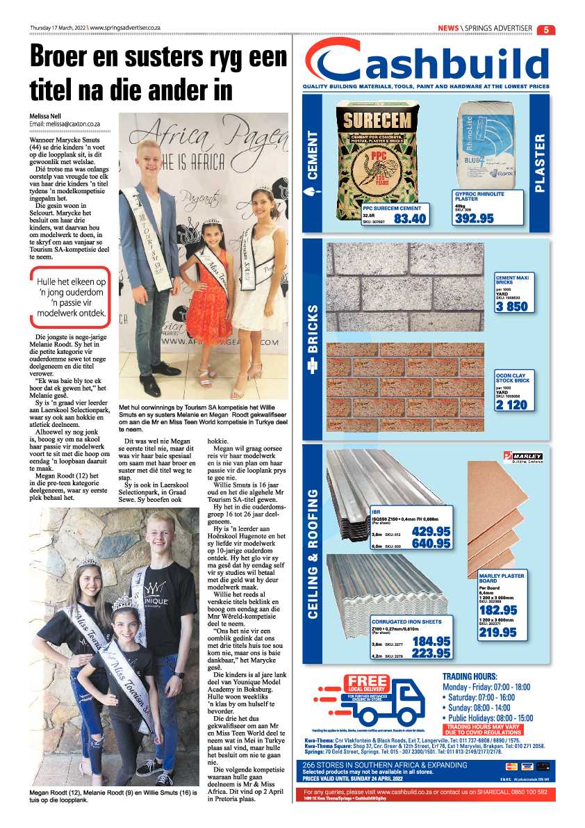 Springs Advertiser 17 March 2022 page 5