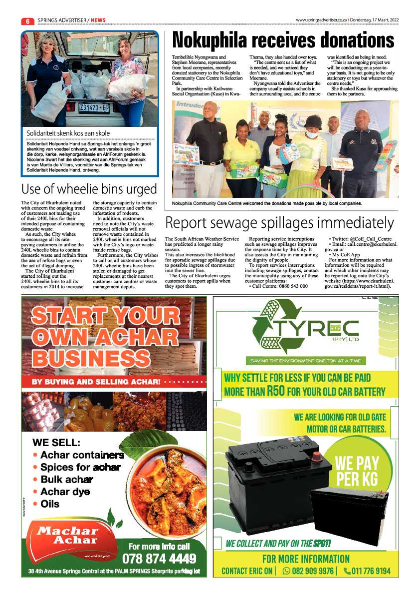 Springs Advertiser 17 March 2022 page 6