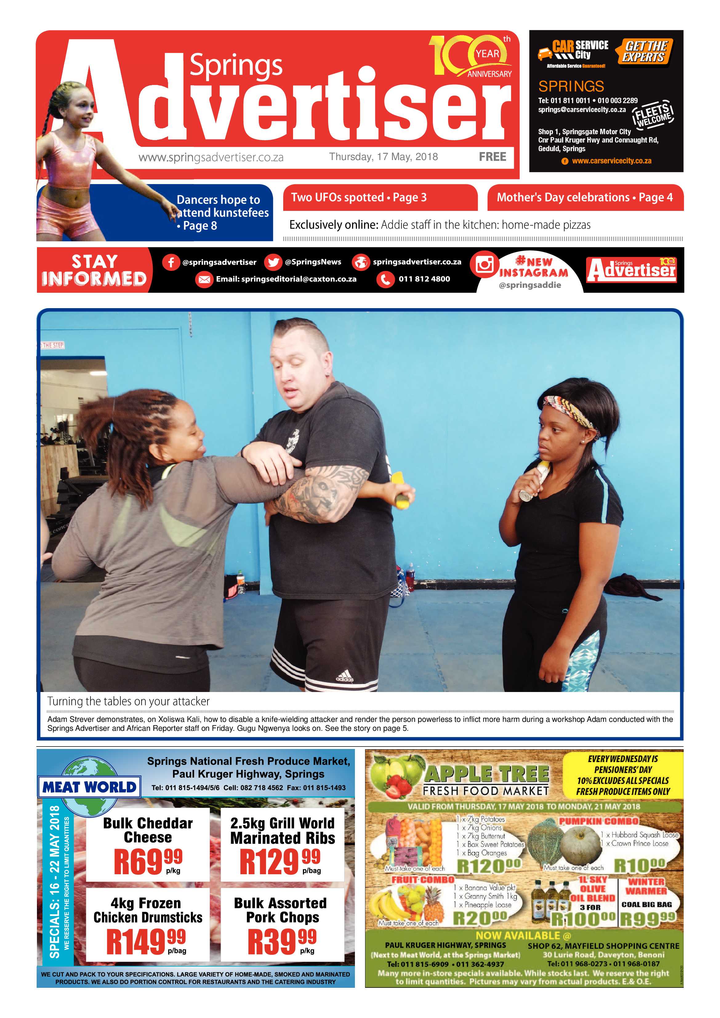 Springs Advertiser 17 May 2018 page 1