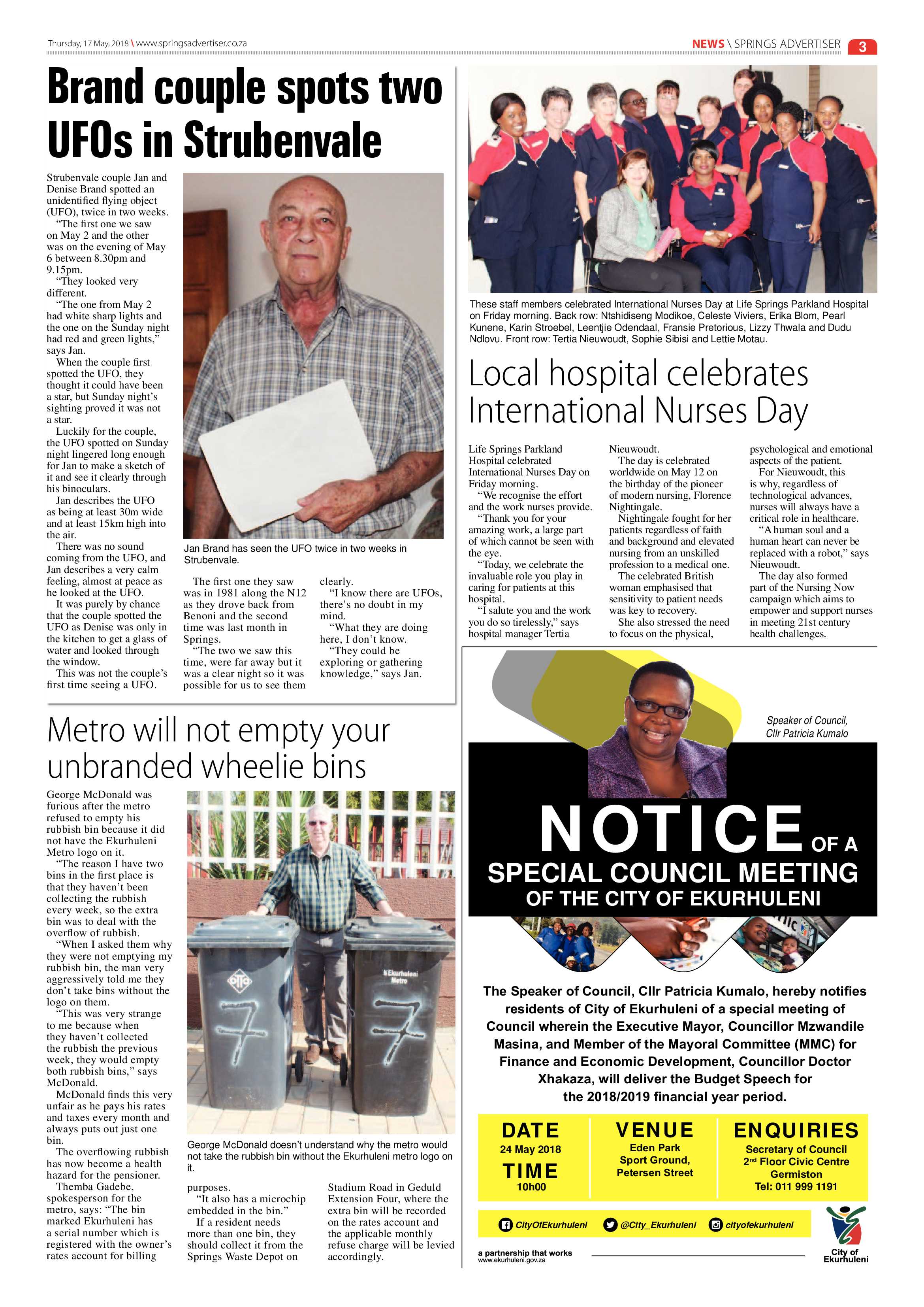 Springs Advertiser 17 May 2018 page 3