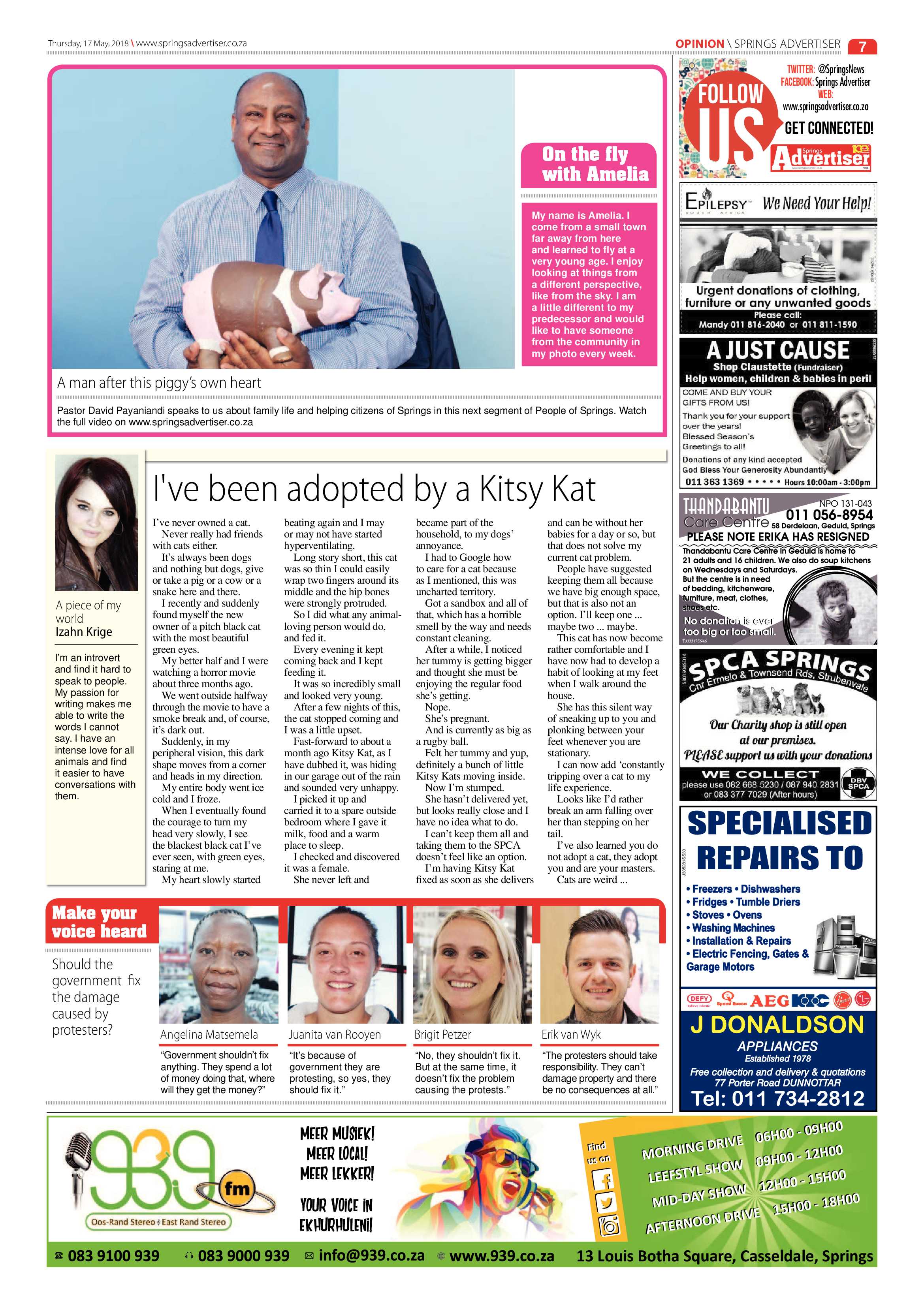 Springs Advertiser 17 May 2018 page 7