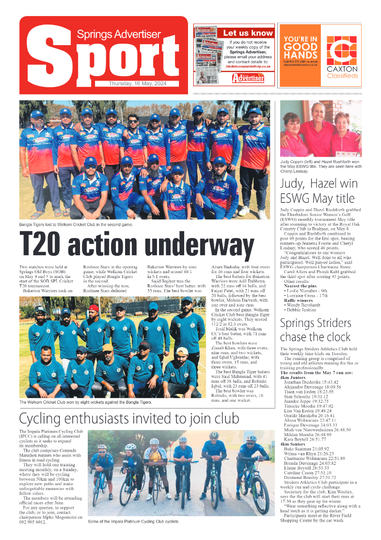 Springs Advertiser 17 May 2024 page 12