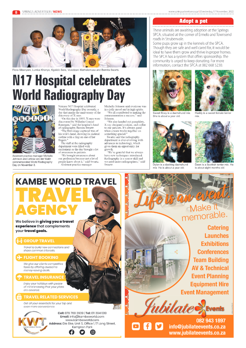Springs Advertiser 17 Nov 2022 page 8