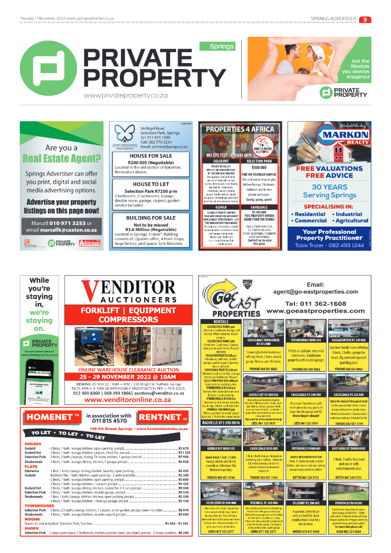 Springs Advertiser 17 Nov 2022 page 9