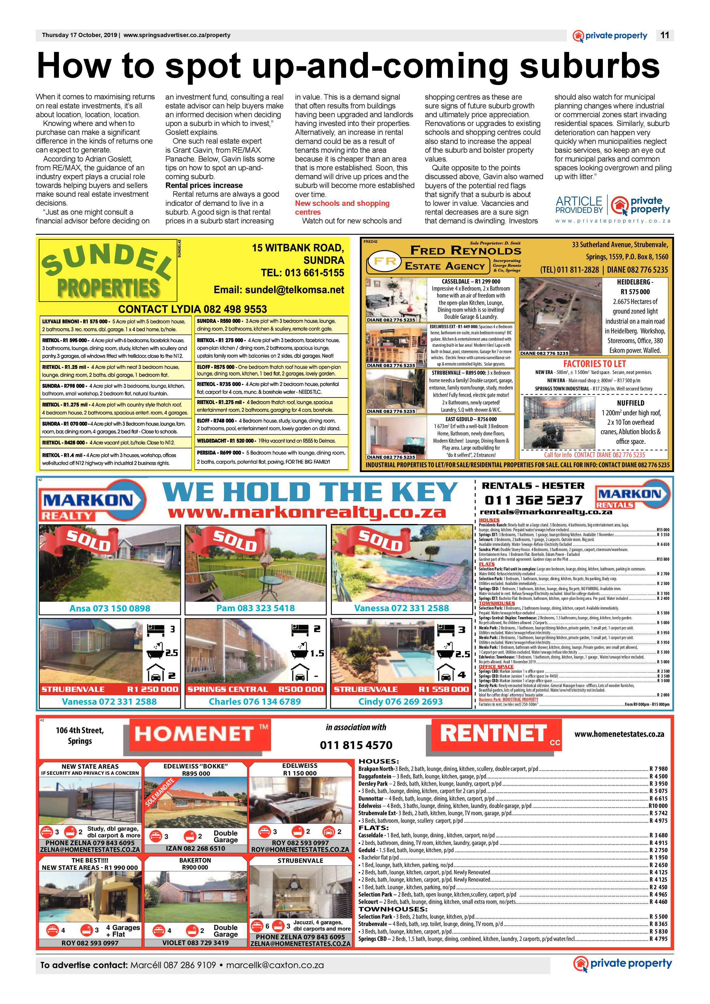 Springs Advertiser 17 October 2019 page 11
