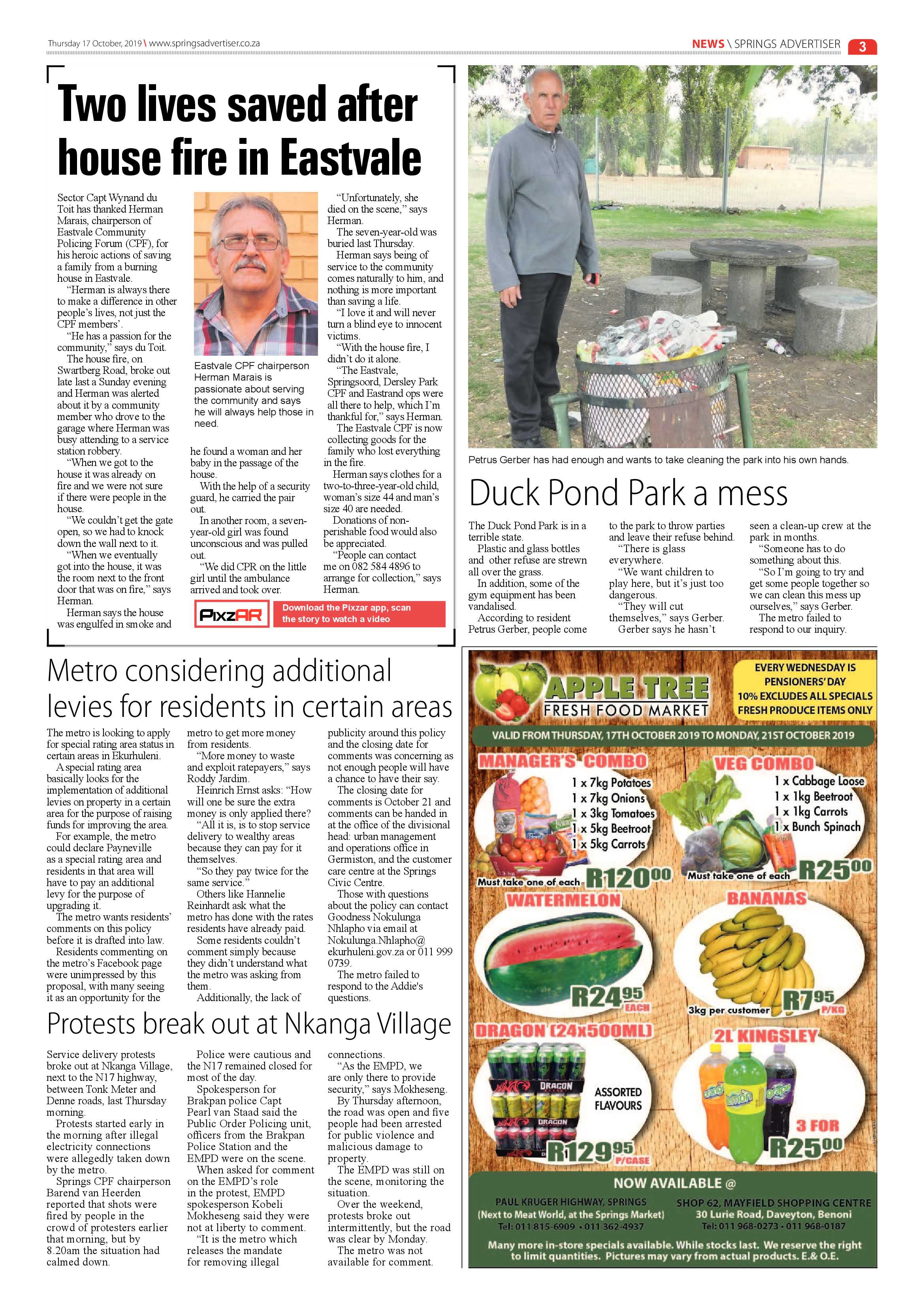 Springs Advertiser 17 October 2019 page 3