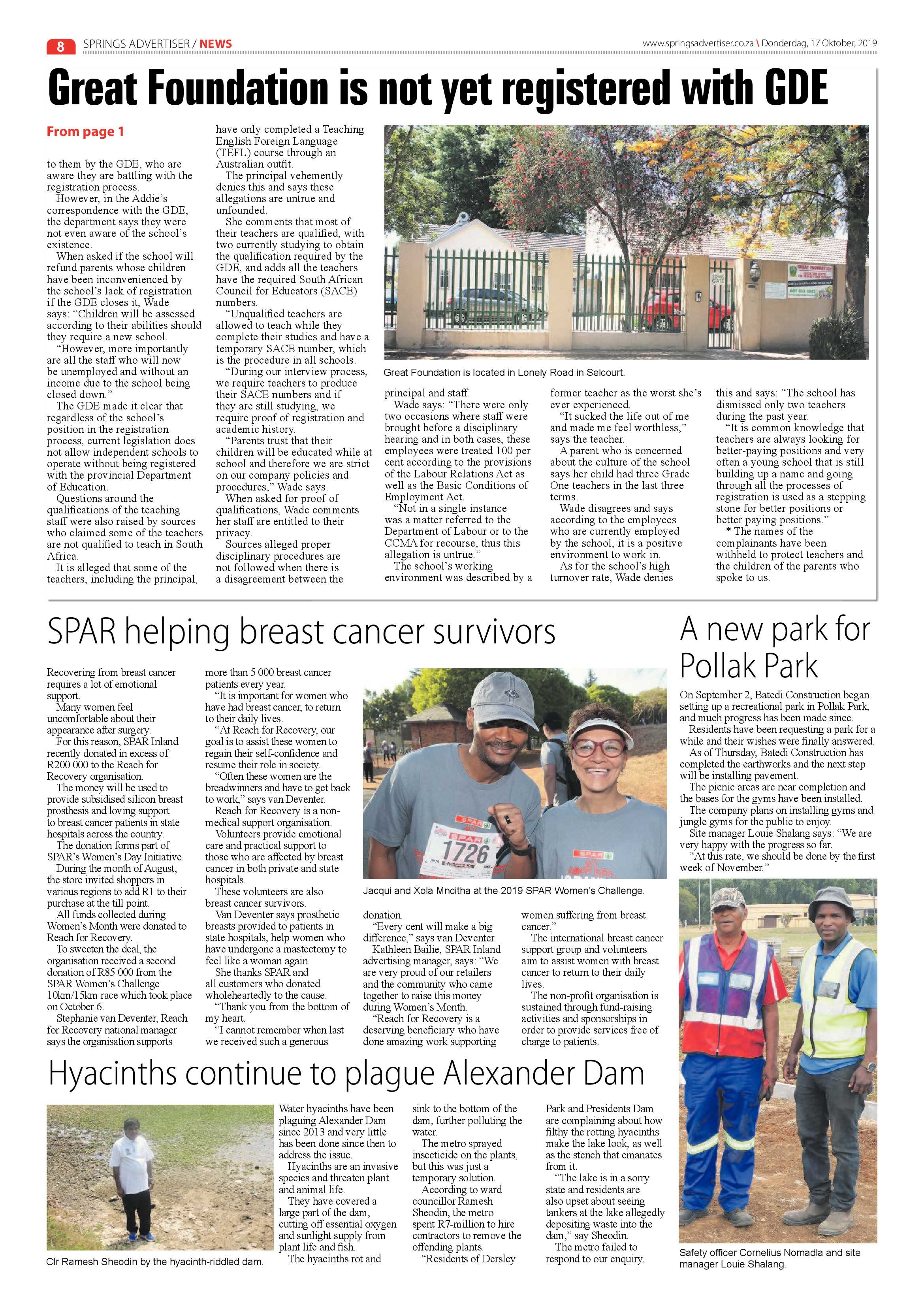 Springs Advertiser 17 October 2019 page 8