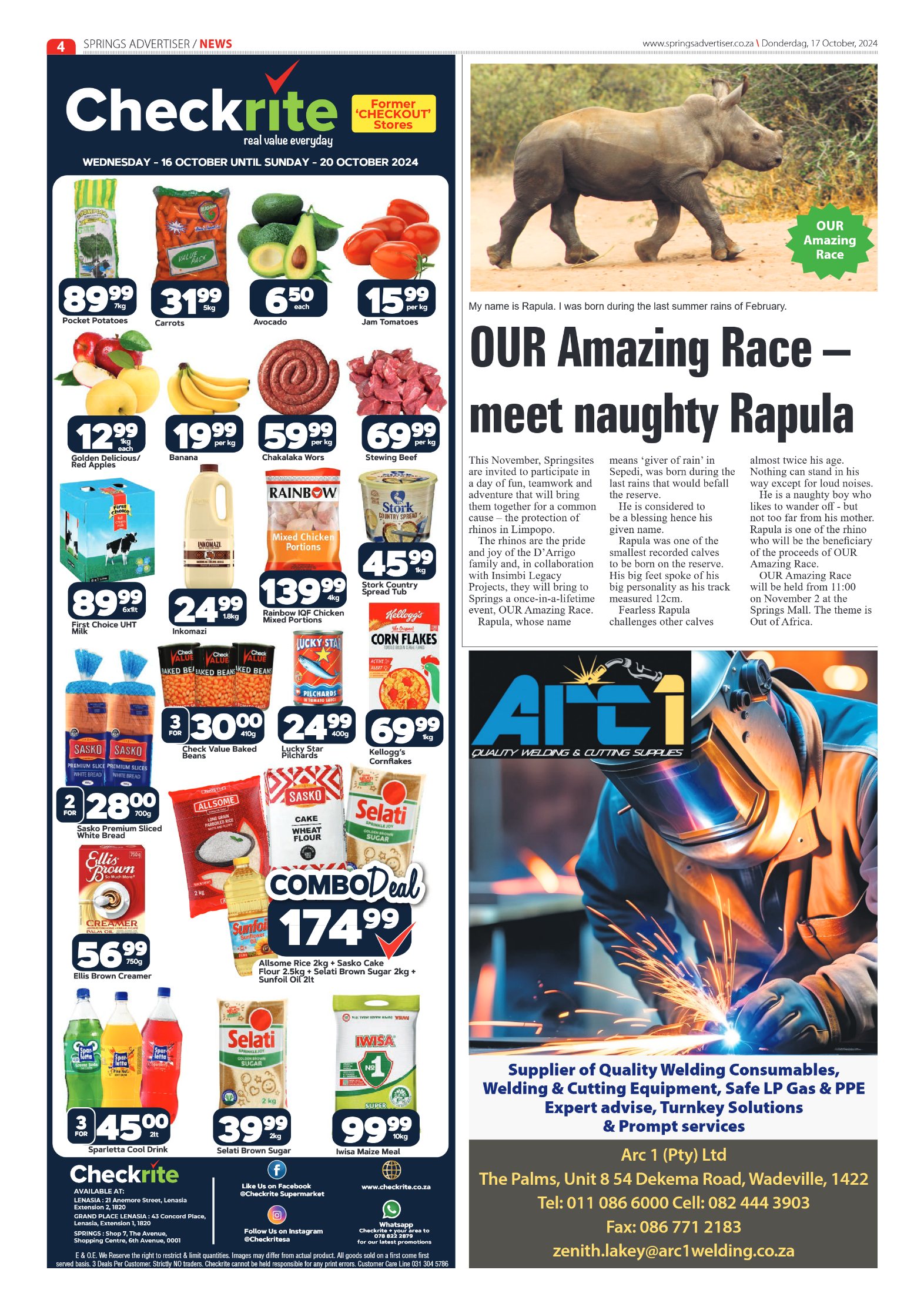 Springs Advertiser 17 October 2024 page 4