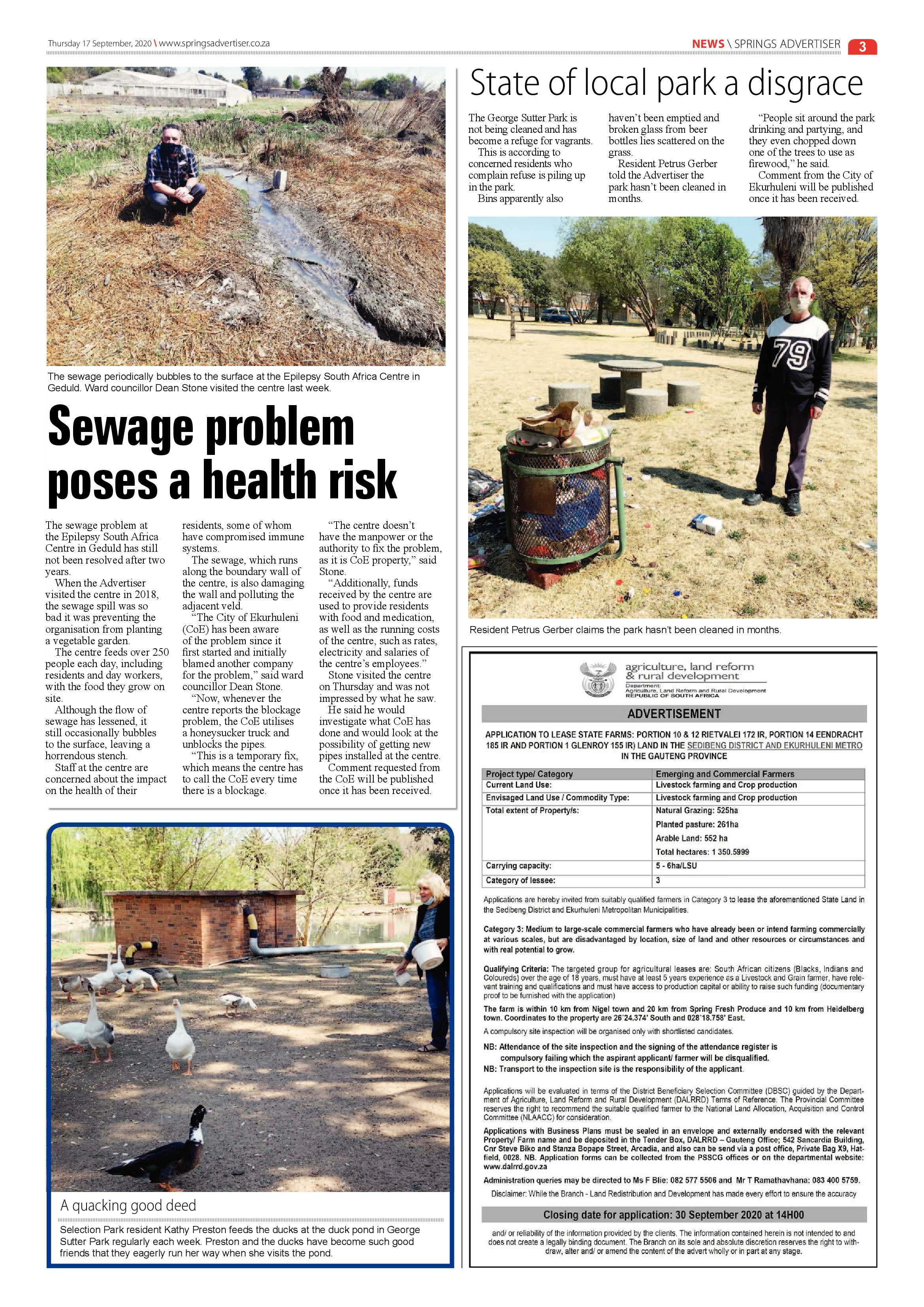 Springs Advertiser 17 September 2020 page 3