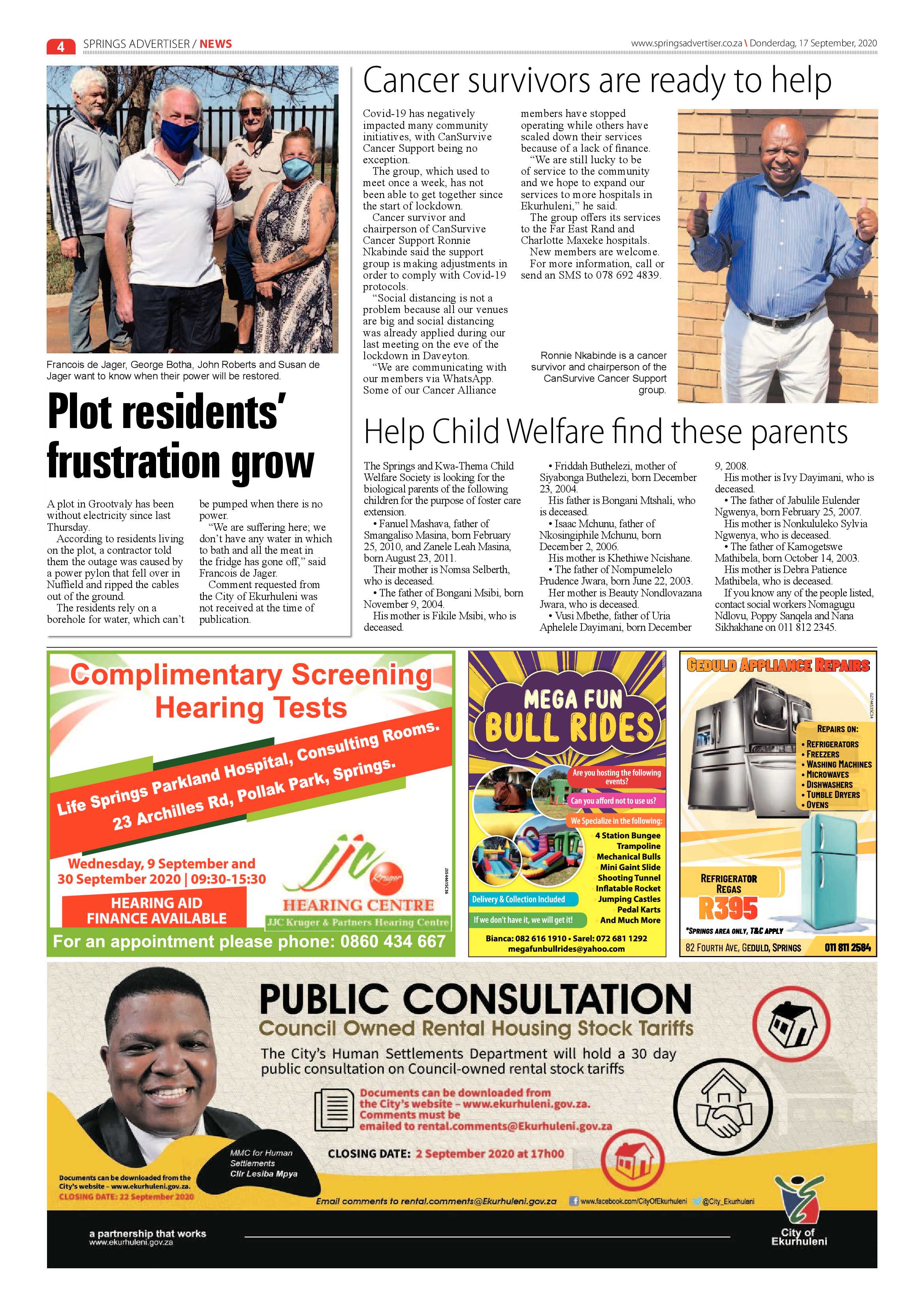 Springs Advertiser 17 September 2020 page 4