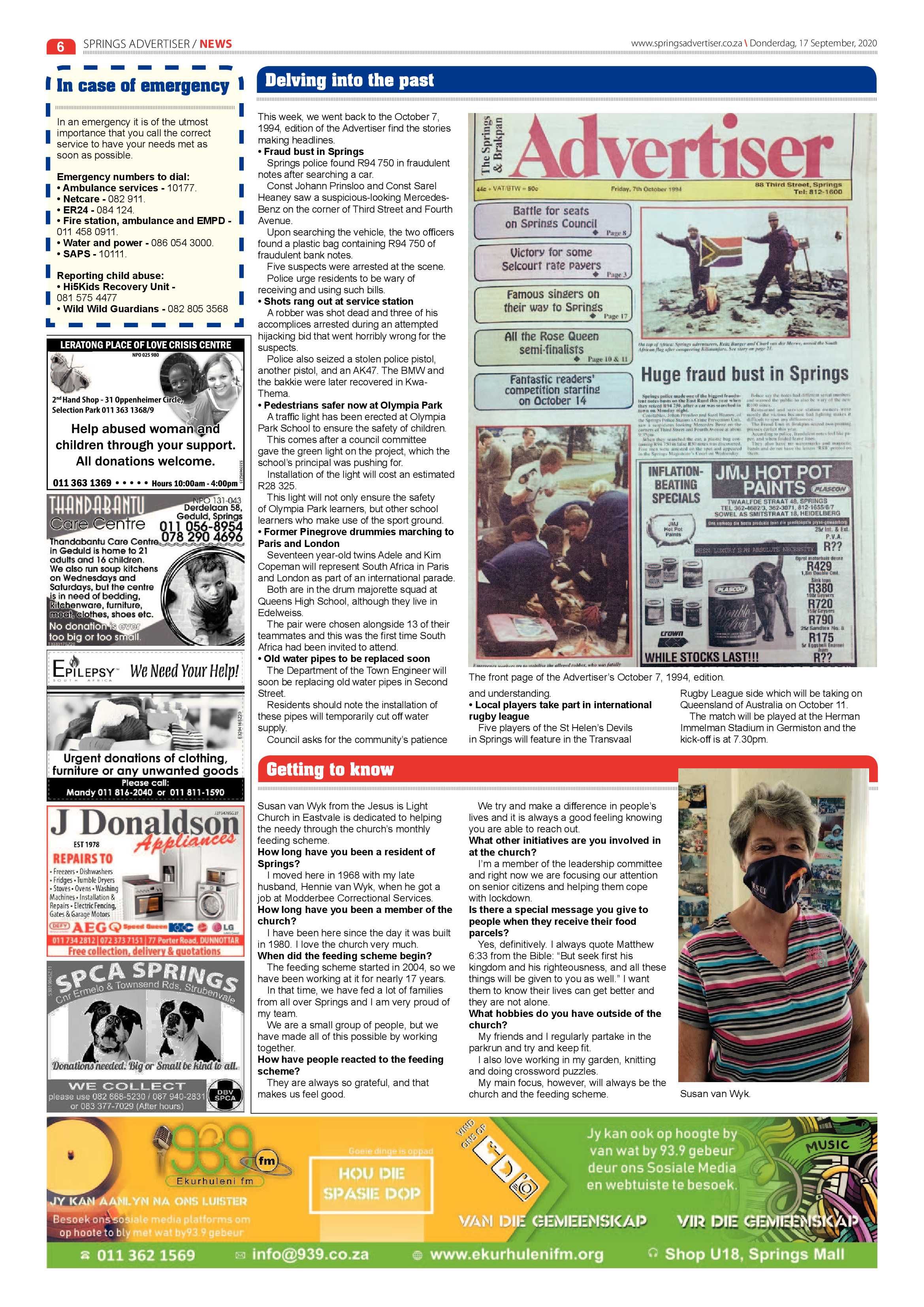 Springs Advertiser 17 September 2020 page 6