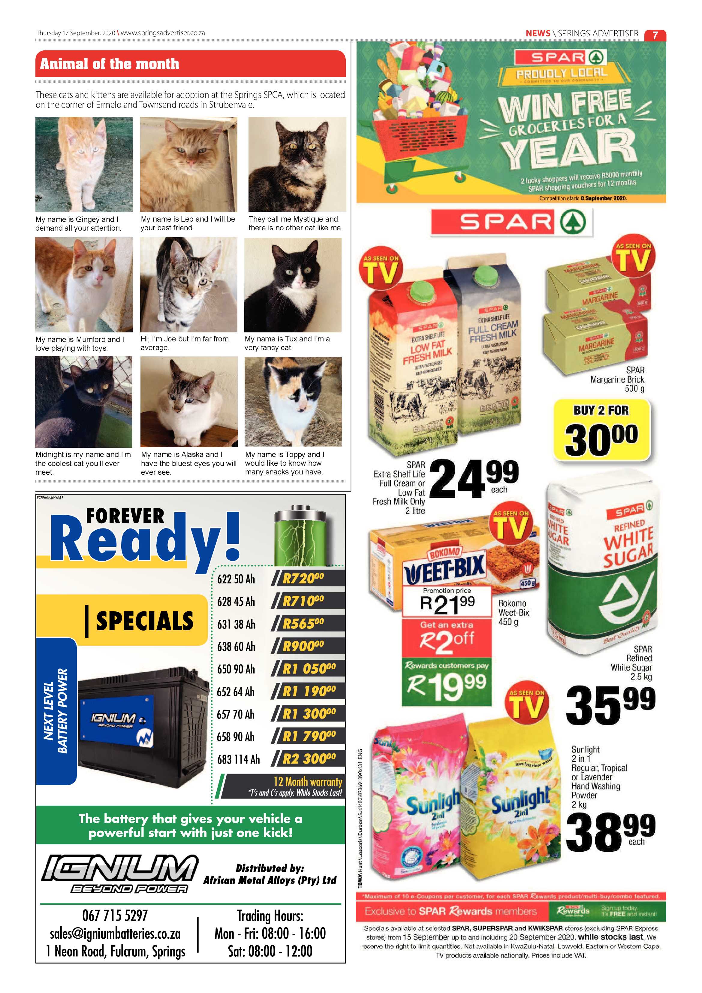 Springs Advertiser 17 September 2020 page 7