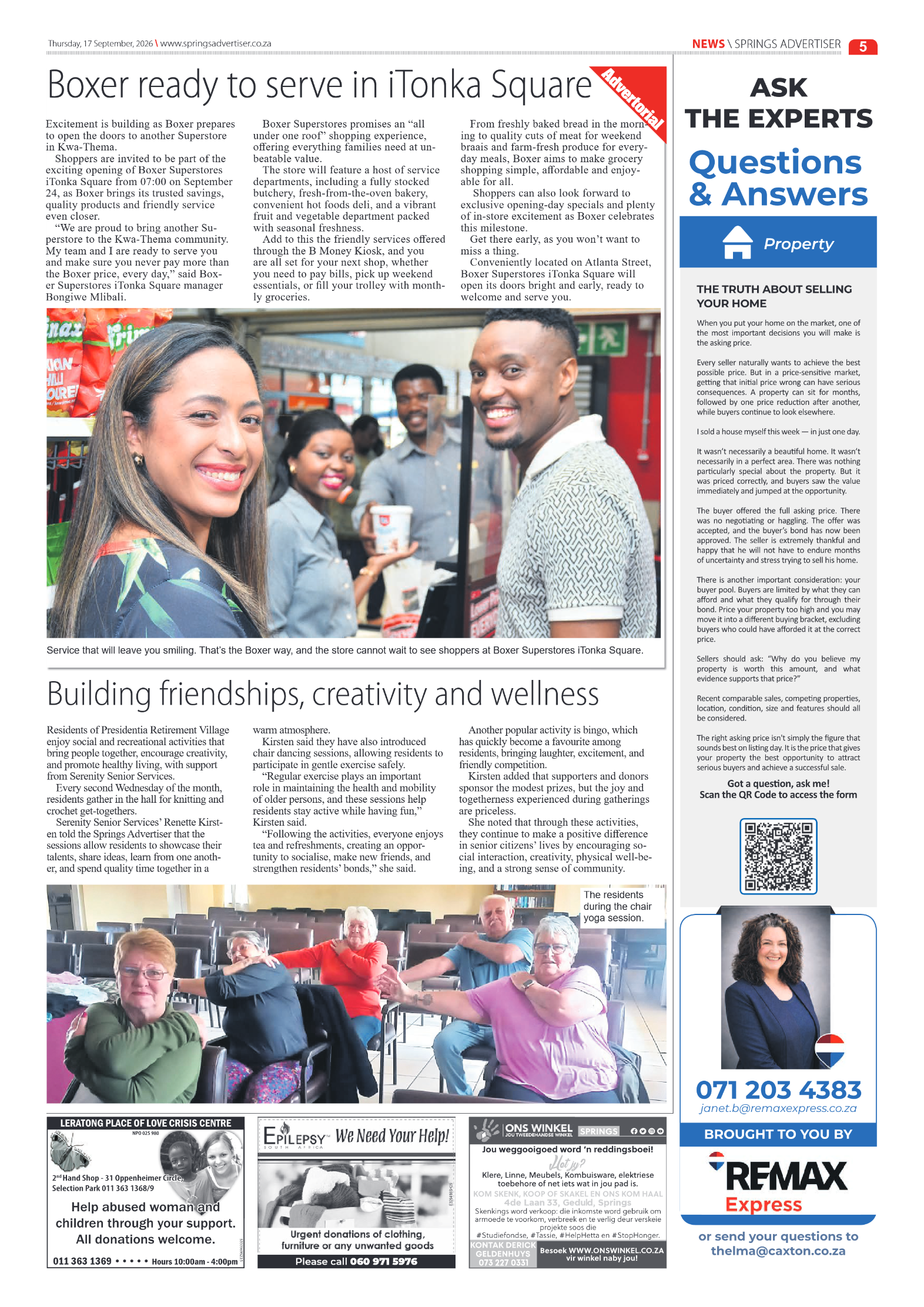Springs Advertiser 17 September 2026 page 5
