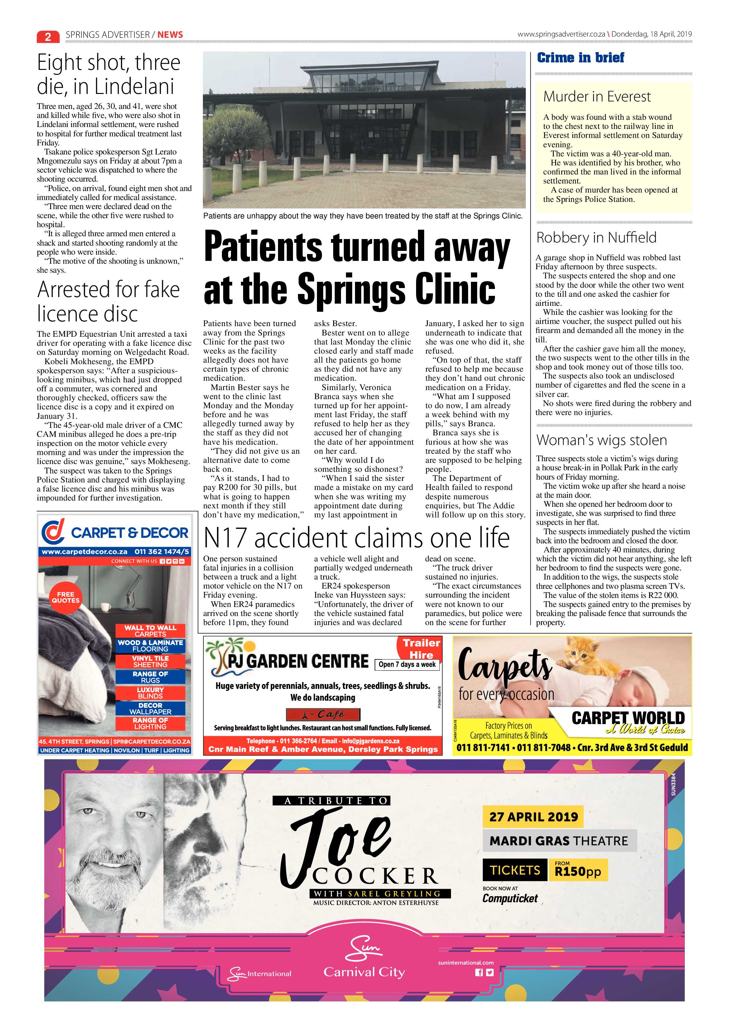 Springs Advertiser 18 April 2019 page 2