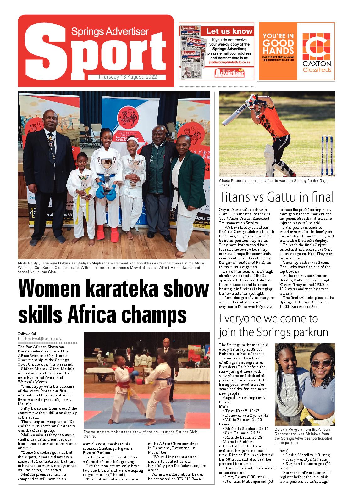 Springs Advertiser 18 August 2022 page 12