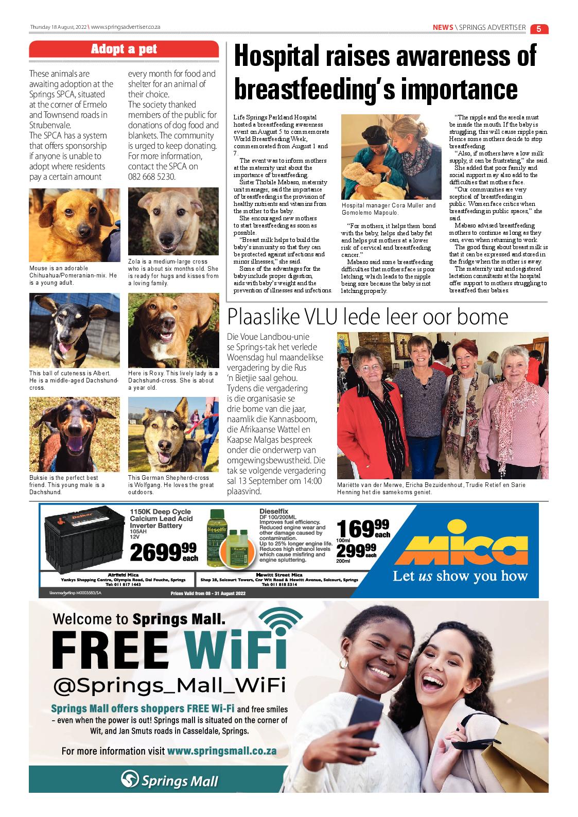 Springs Advertiser 18 August 2022 page 5