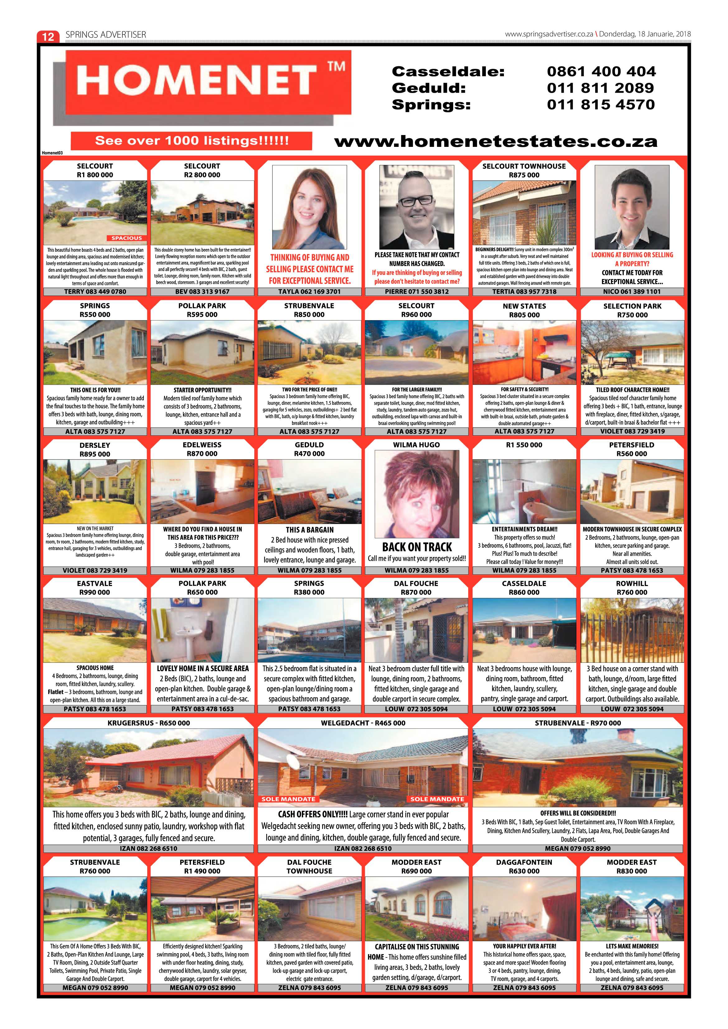 Springs Advertiser 18 January 2018 page 12