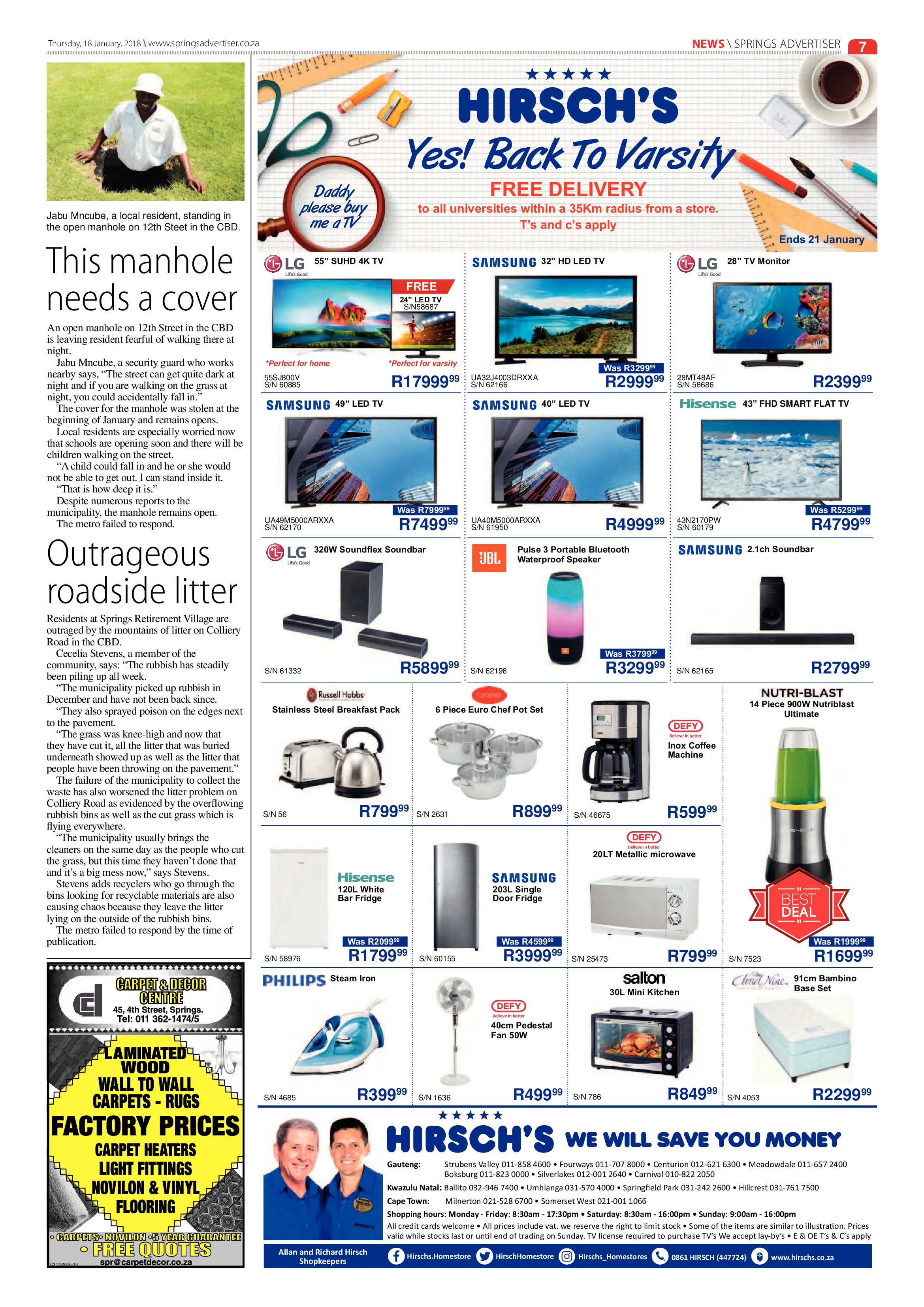 Springs Advertiser 18 January 2018 page 7