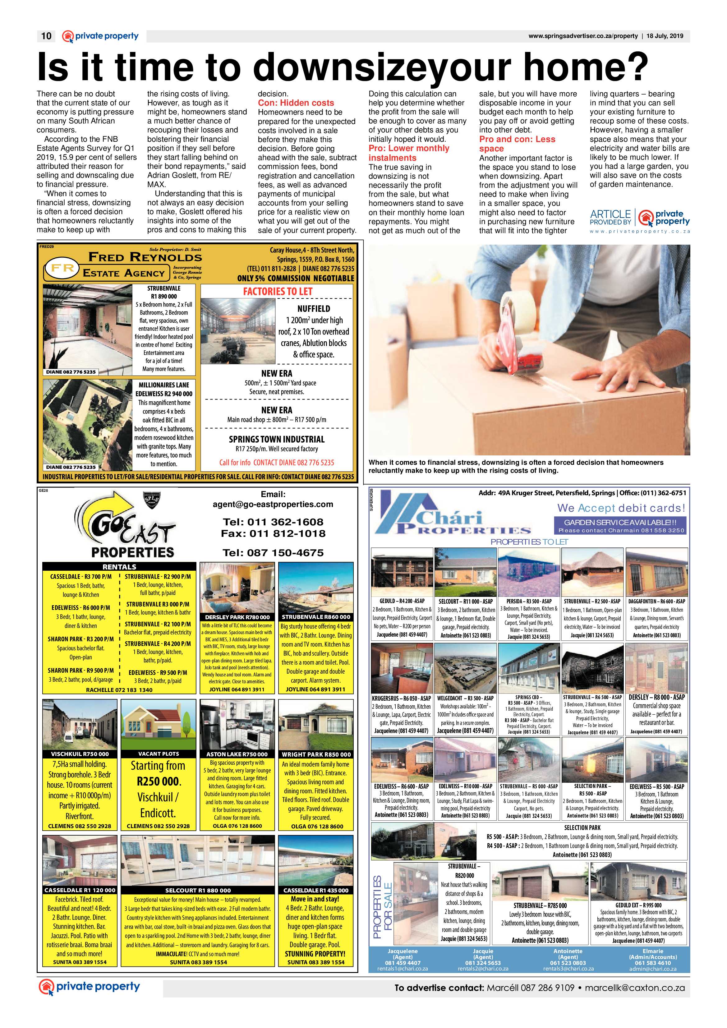 Springs Advertiser 18 July 2019 page 10