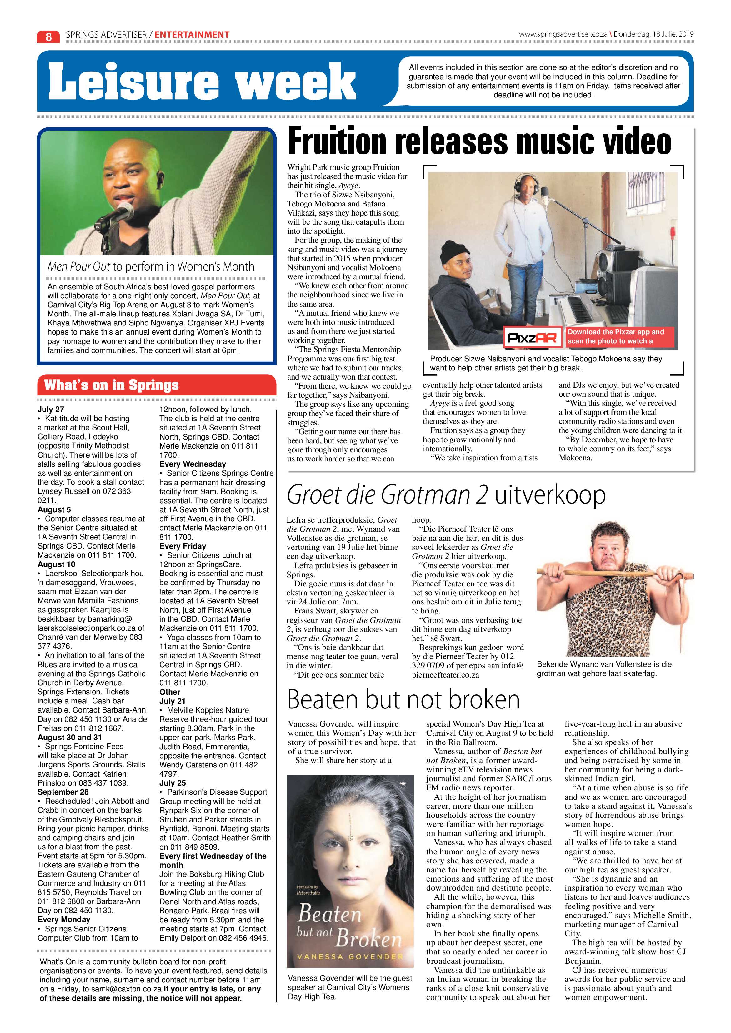 Springs Advertiser 18 July 2019 page 8